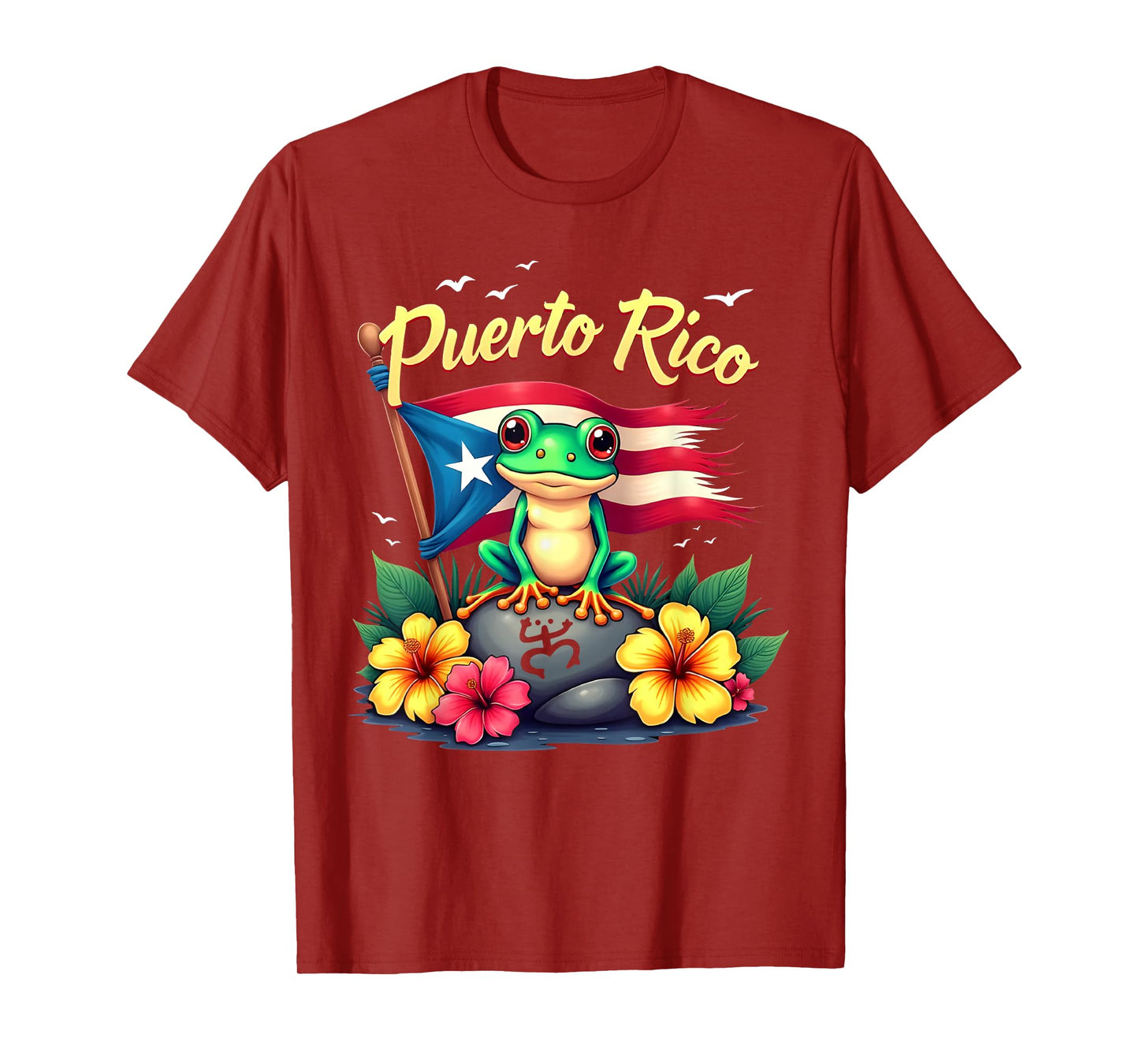 Hispanic Heritage Month Puerto Rico Coqui Frog Taino Symbol T-Shirt