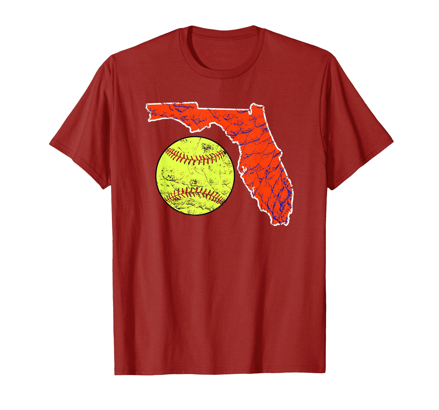 Sunshine State of Florida Softball T-Shirt