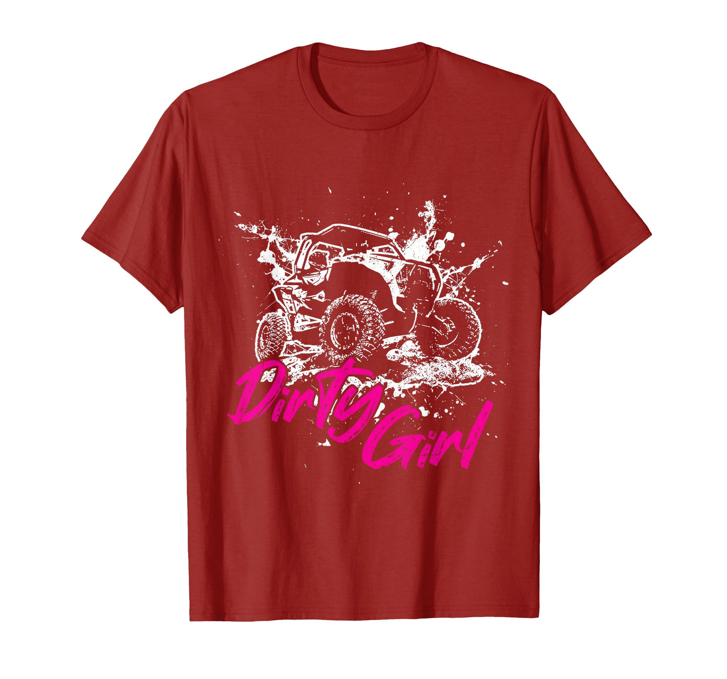SXS UTV Dirty Girl Adventure Offroad Trail Riding Fun T-Shirt