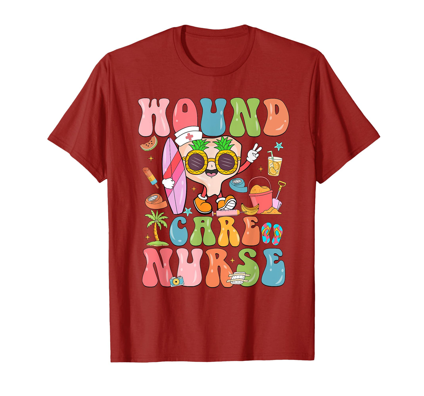 Funny Wound Care Nurse Summer Vibes Nurse Specialist T-Shirt