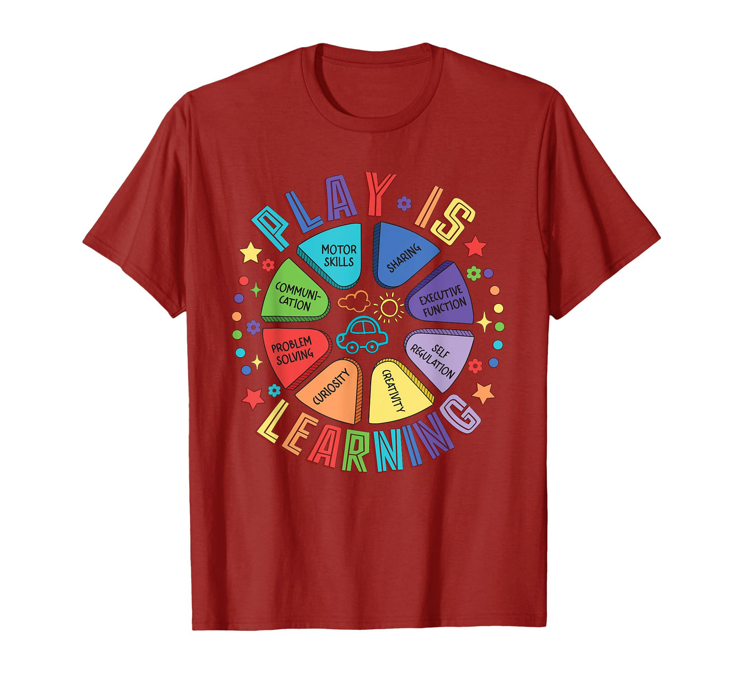 Teacher Life Teaching Back To School Plays Is Learning T-Shirt for Men Women