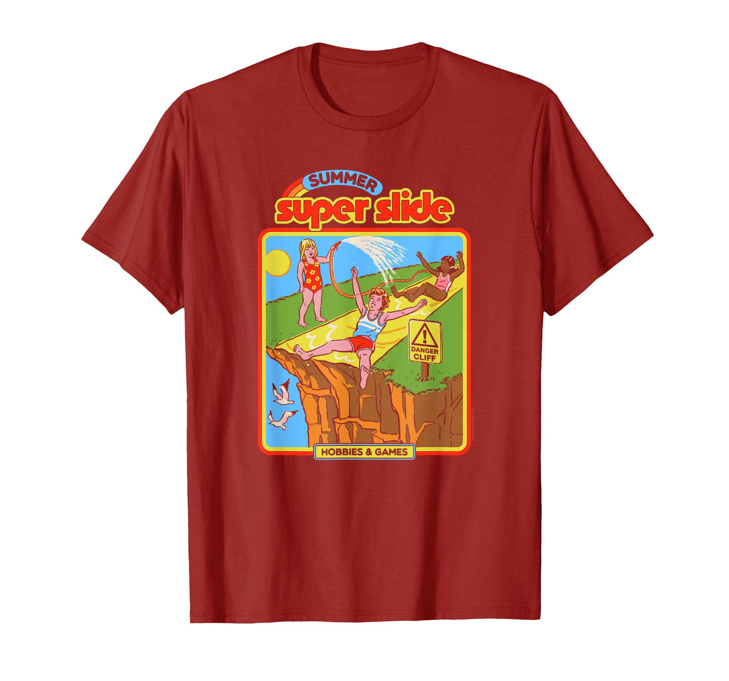 Steven Rhodes Summer Super Slide Hobbies & Games Dark Humor T-Shirt