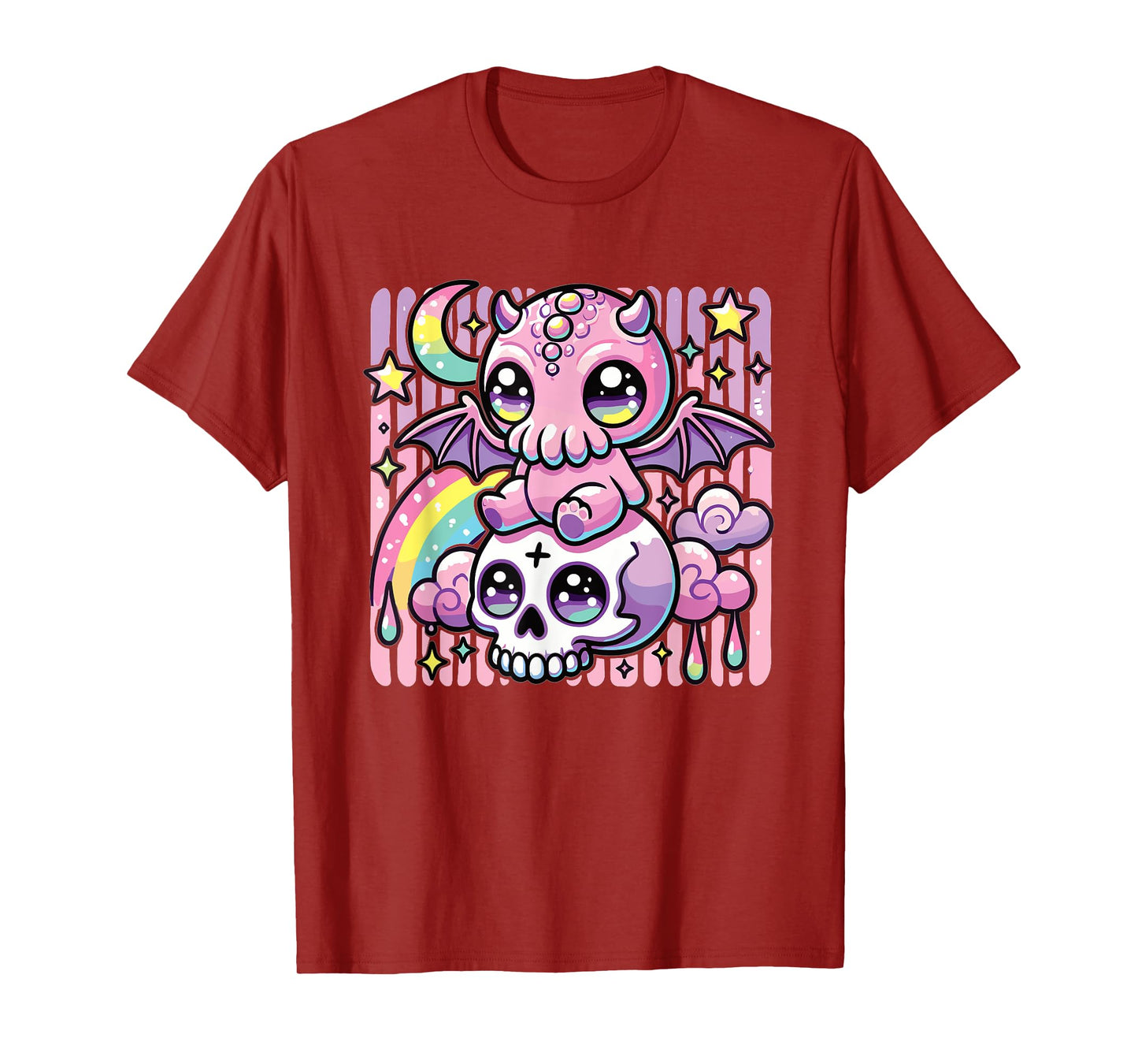 Kawaii Gothic Cthulhu Pastel Colors Gothic Goth Cthulhu T-Shirt