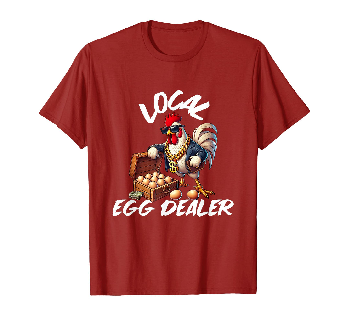 Local Egg Dealer Retro Chicken Funny Farmer Easter T-Shirt