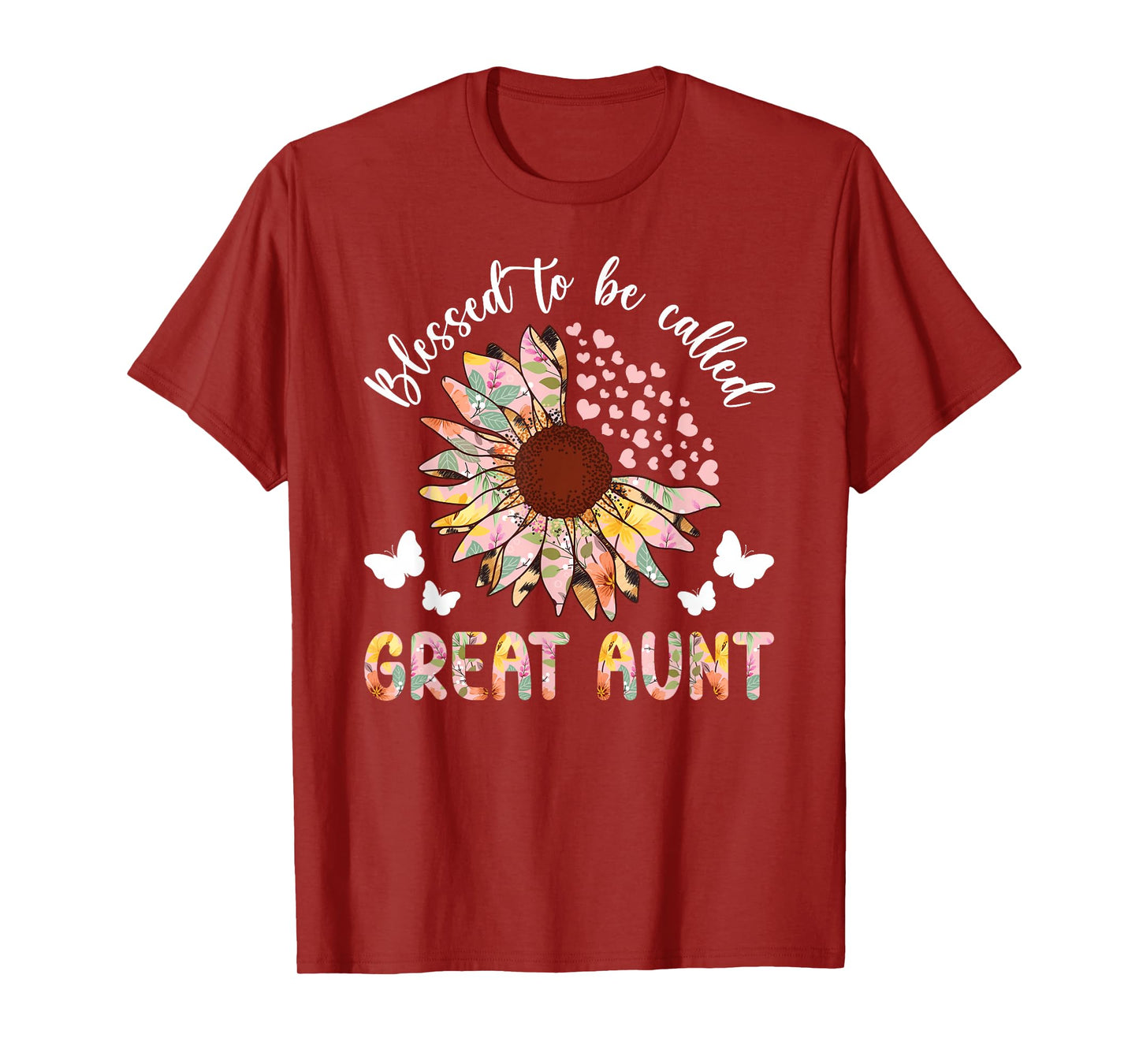 Blessed To Be Called Great Aunt Great Auntie T-Shirt