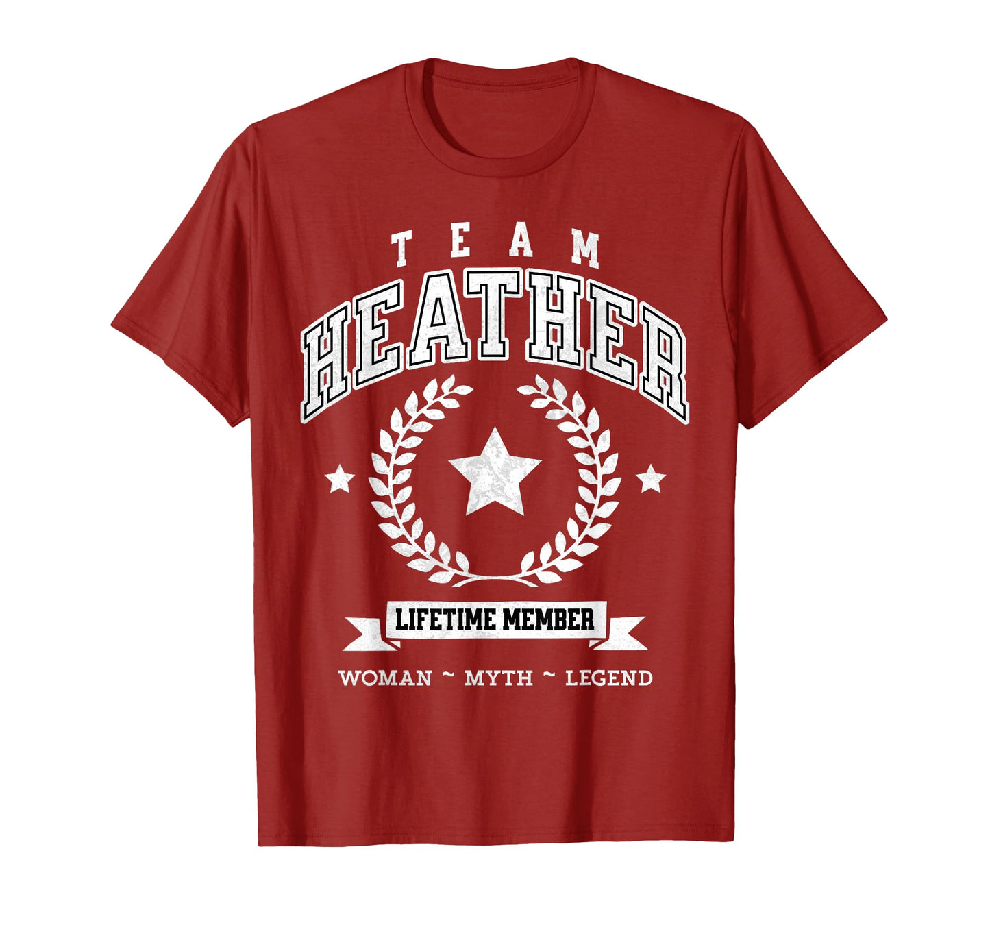 Team Heather Lifetime Member Funny Name Support T-Shirt