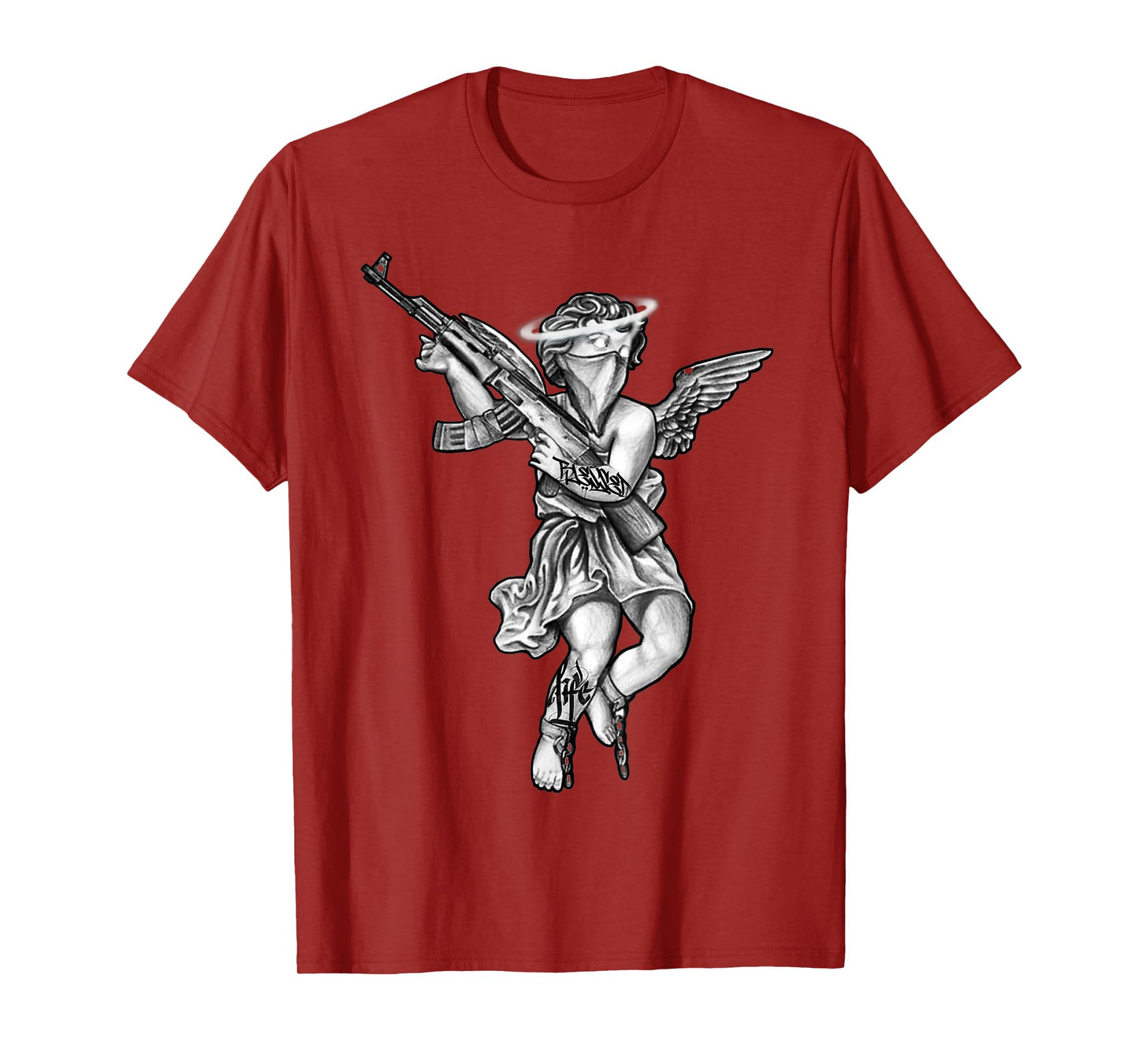 Avenging Angel Sinner Chicano Tattoo T-Shirt
