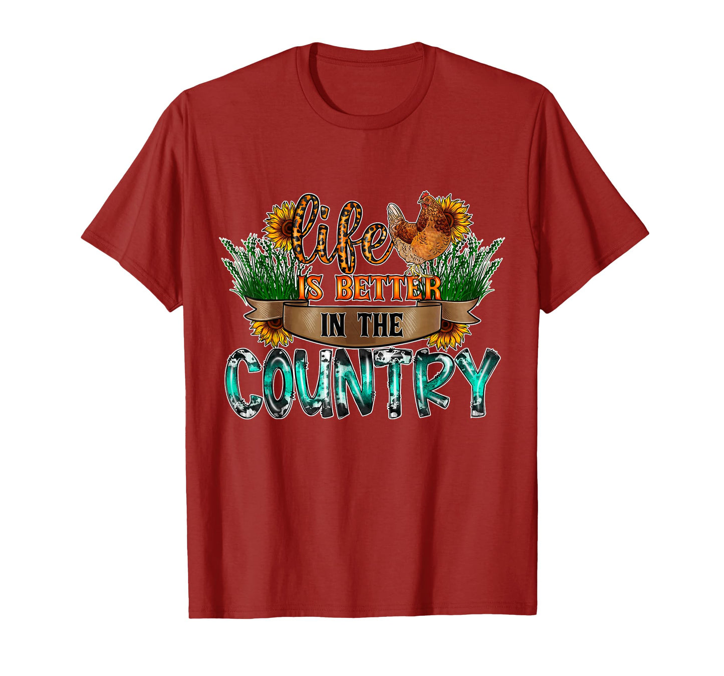 Life is Better in the Country Farm Girl T-Shirt