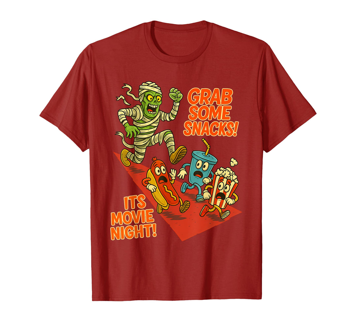Grab Some Snacks! It's Movie Night! Halloween Horror Nights T-Shirt