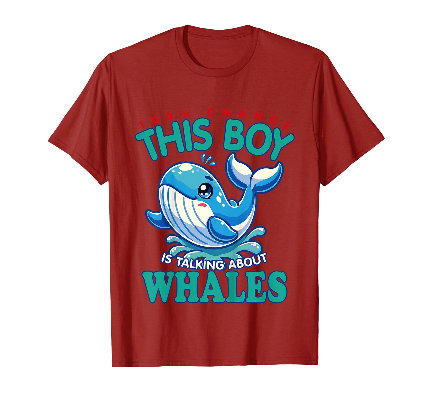 Kids Whale Lover - 100% This Boy Talks About Whales T-Shirt