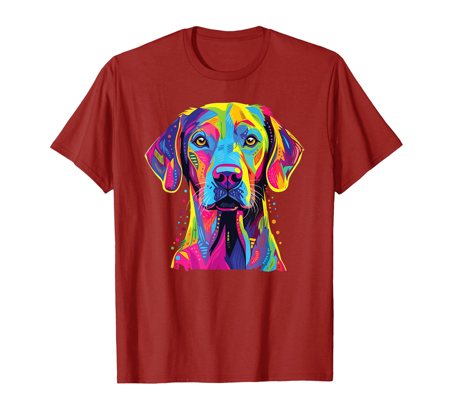 Watercolor Colorful Blue Lacy Dog T-Shirt