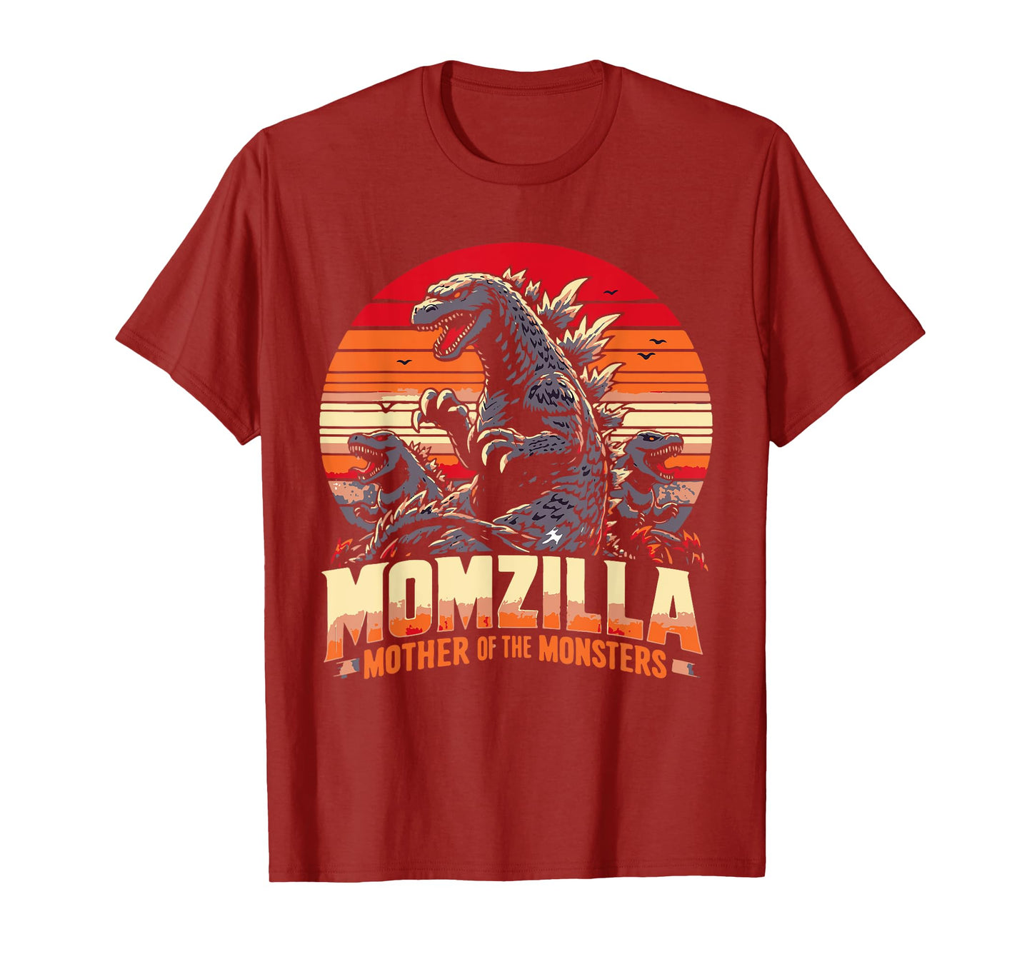 funny Momzilla Mother Of Monsters Retro birthday Mothers day T-Shirt