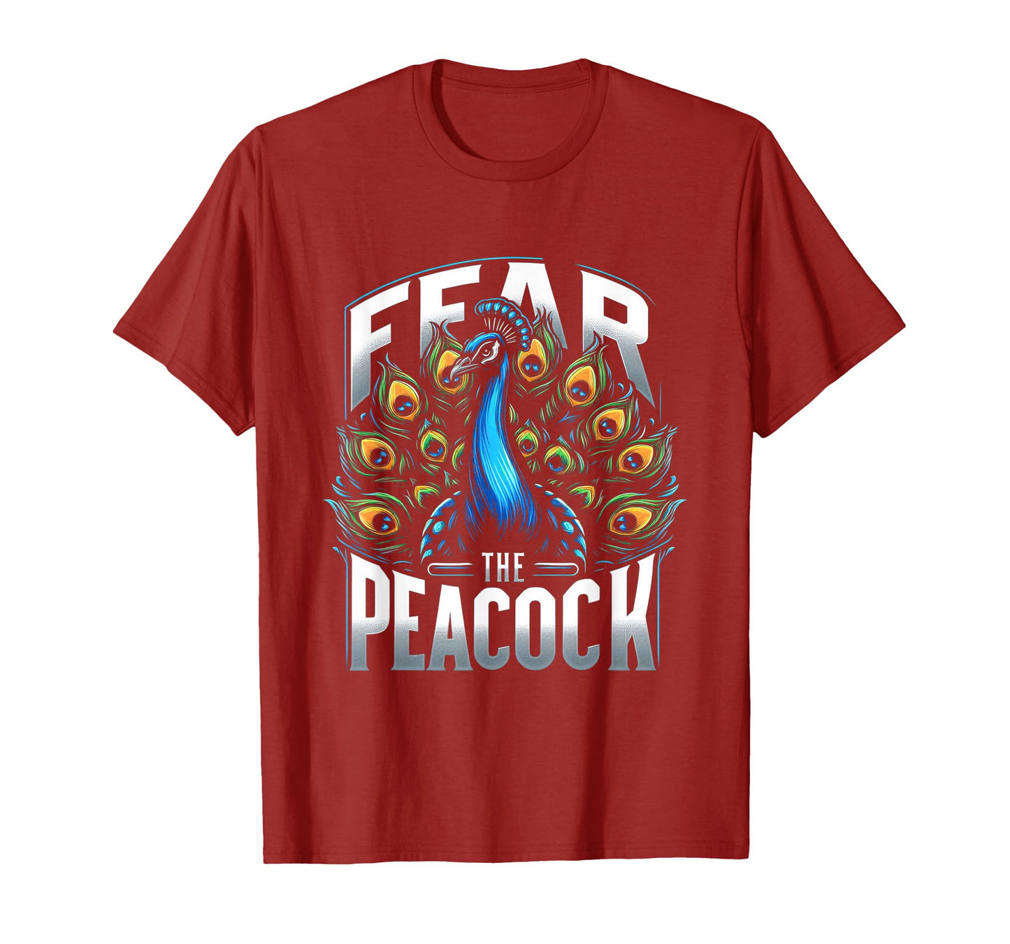 Fear The Peacock Zookeeper Ornithologist Funny Bird Lover T-Shirt
