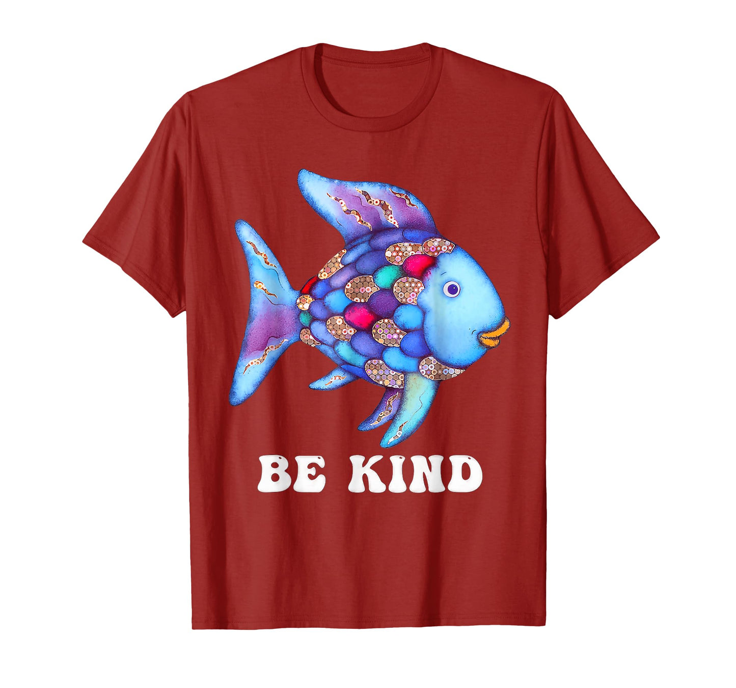 Be Kind Rainbow Fish Teacher Life Teaching Back To School T-Shirt