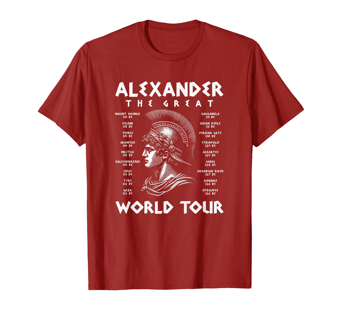 Alexander The Great World Tour Funny T-Shirt