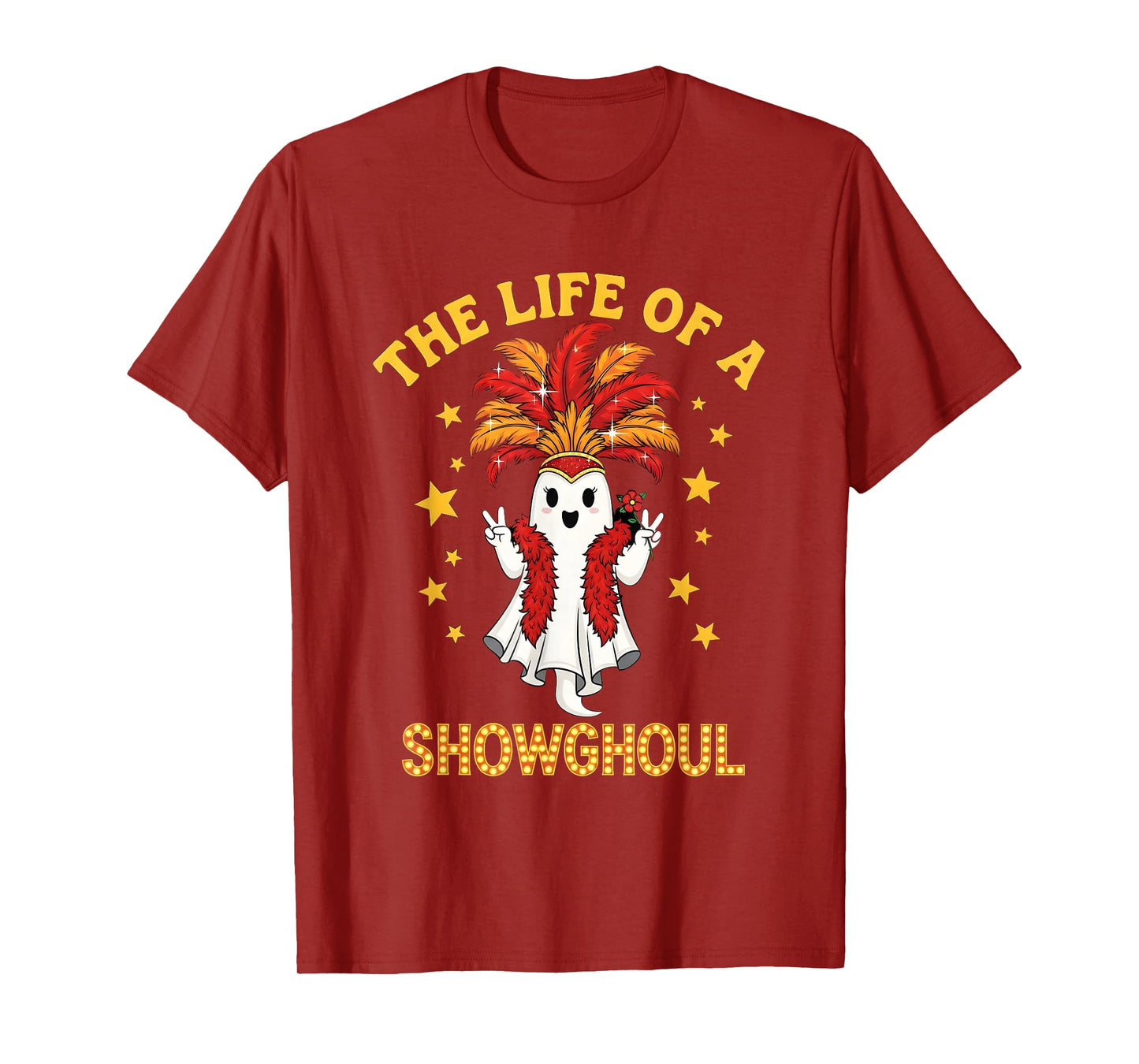 The Life of a Showghoul Funny Glam Ghost Halloween Costume T-Shirt