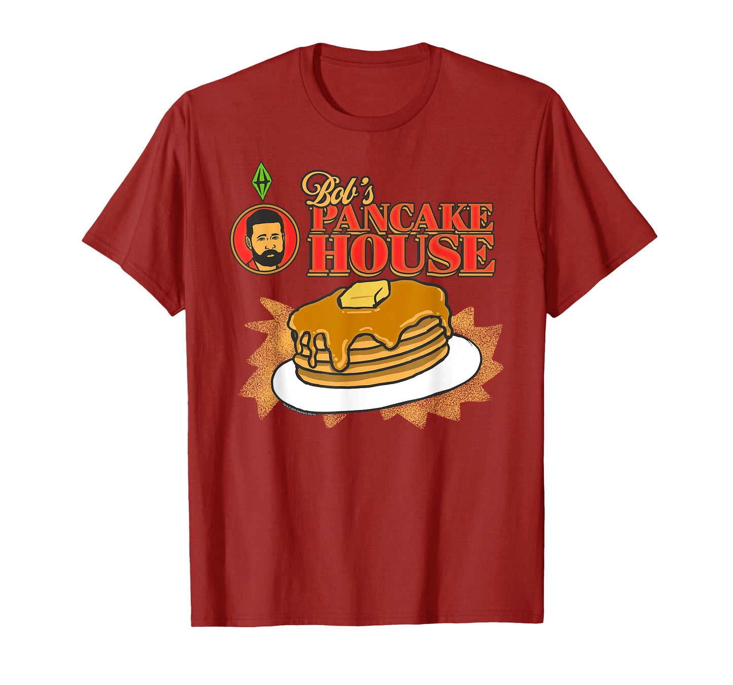 The Sims Bob's Pancakes House Funny Video Game T-Shirt