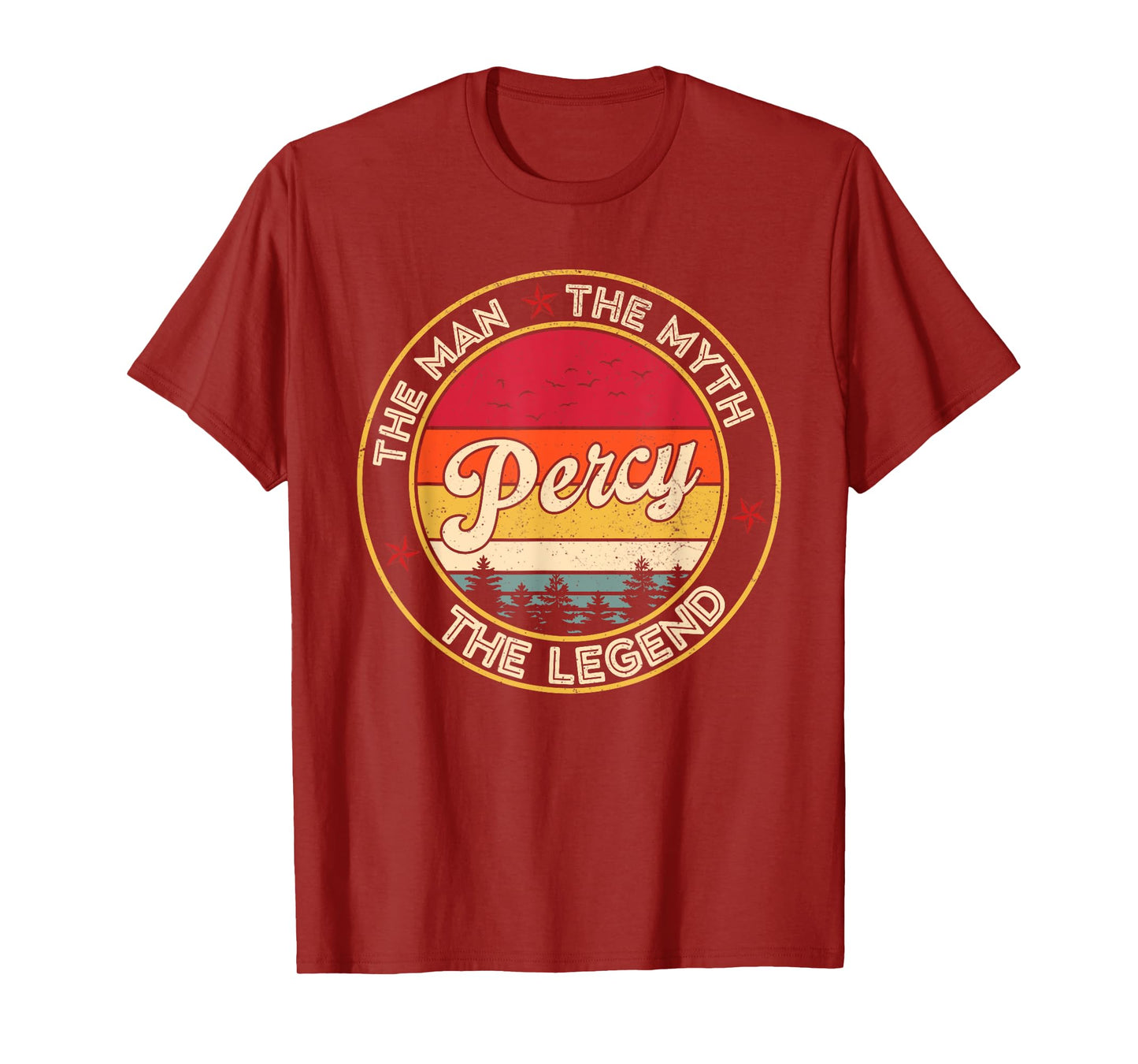 Percy The Man The Myth The Legend Personalized Name T-Shirt