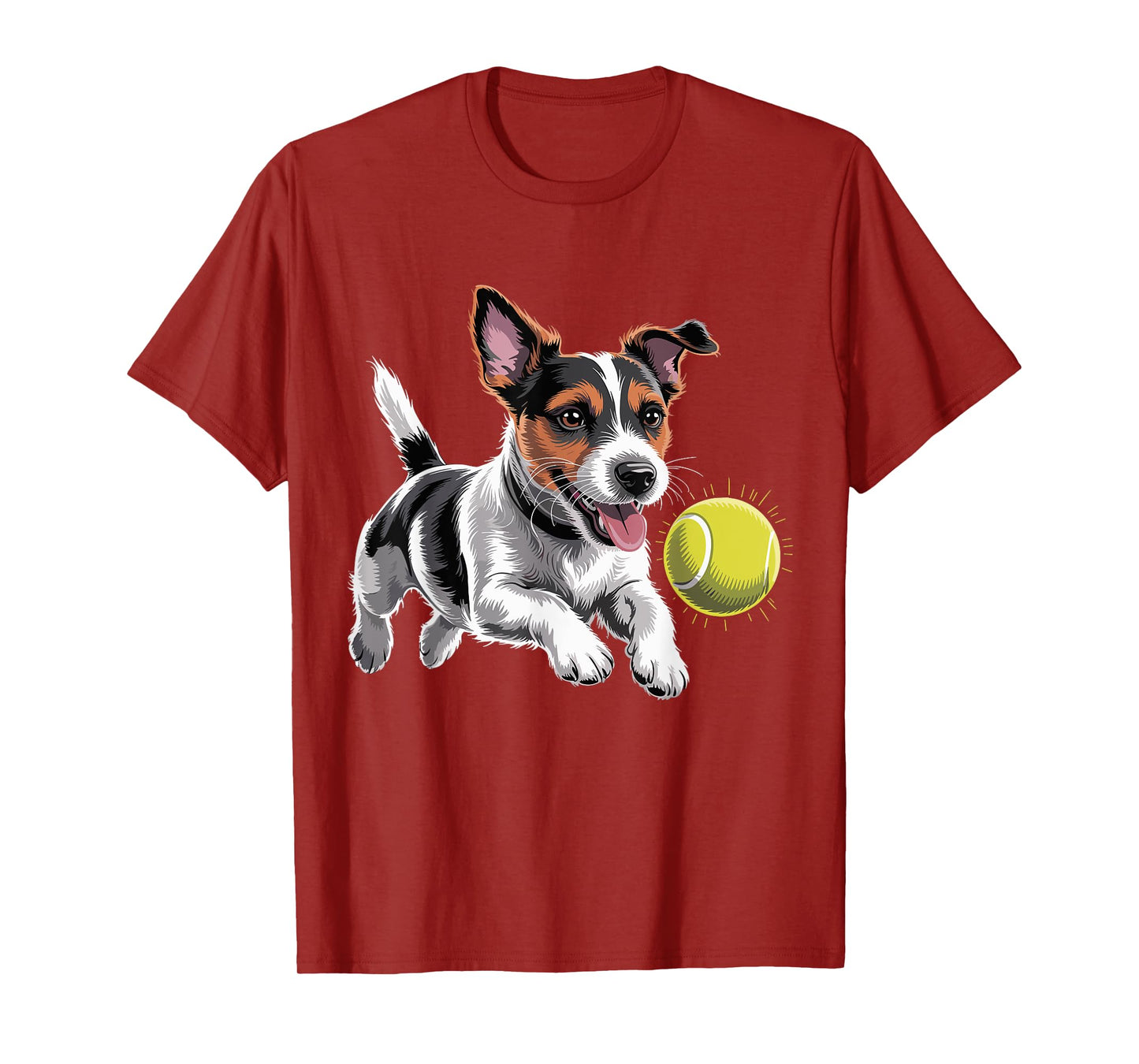 Jack Russell Terrier Chasing A Ball JRT Jack Russell Owner T-Shirt