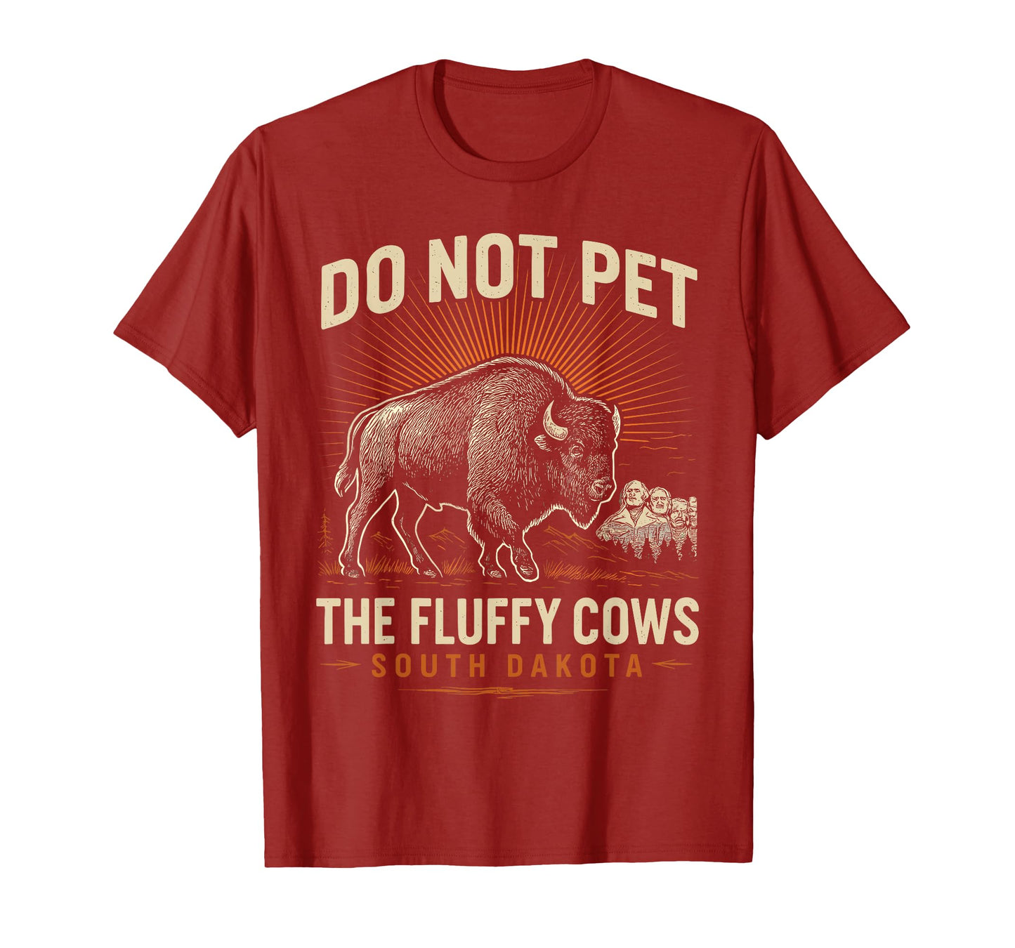 Do Not Pet the Fluffy Cows T-Shirt National Park Funny Bison T-Shirt