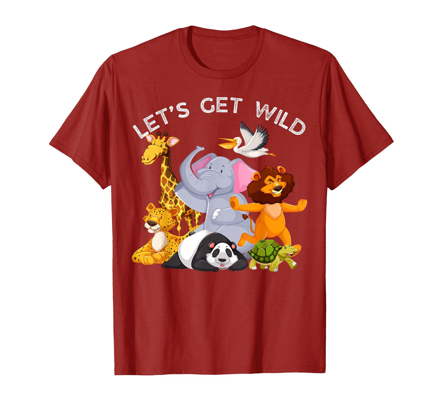 Zoo Animals Wildlife Birthday Party Let's Get Wild Safari T-Shirt
