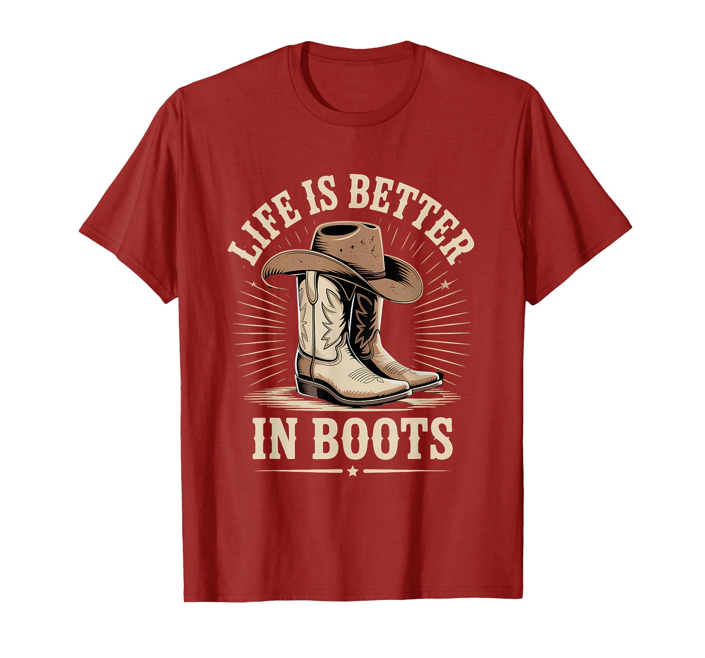 Life Is Better In Boots Line Dancing Western T-Shirt