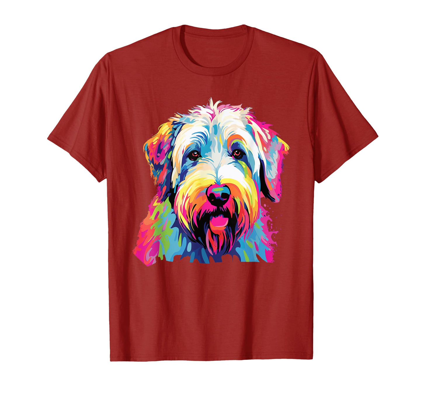 Watercolor Colorful Irish Soft Coated Wheaten Terrier T-Shirt