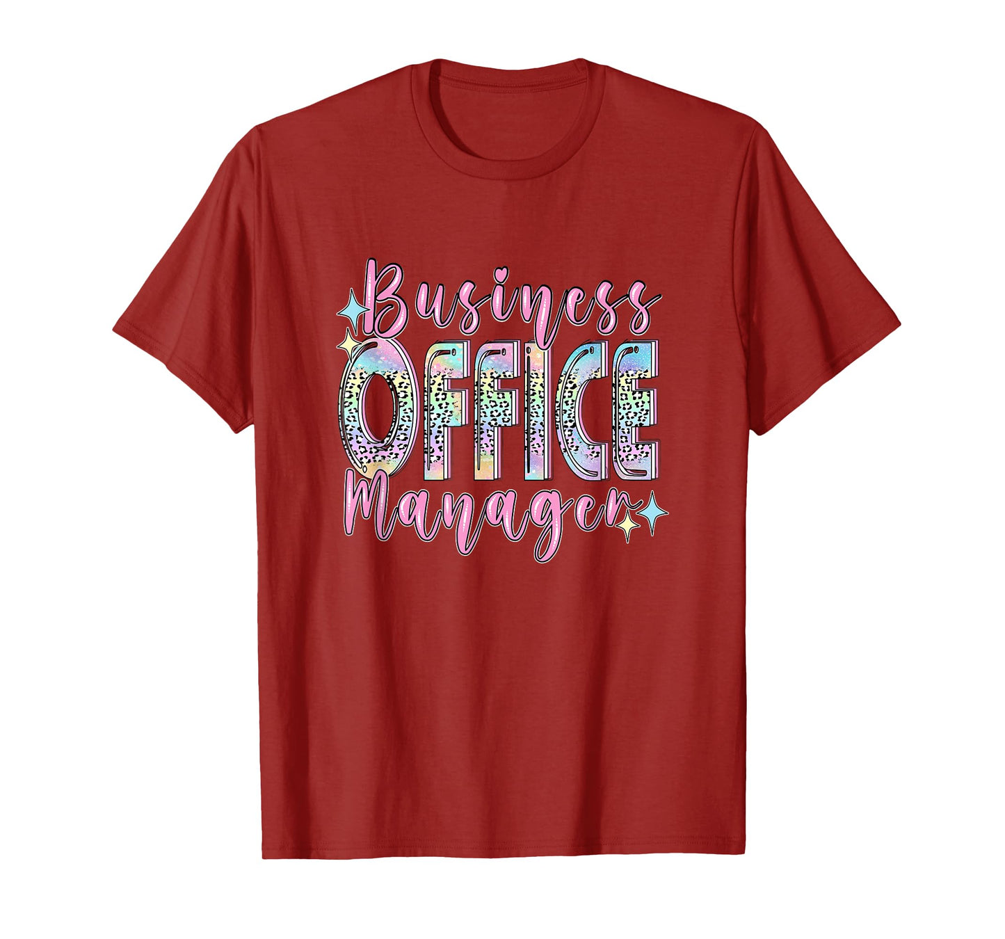 Business Office Manager Funny Front Teamwork Regional Squad T-Shirt