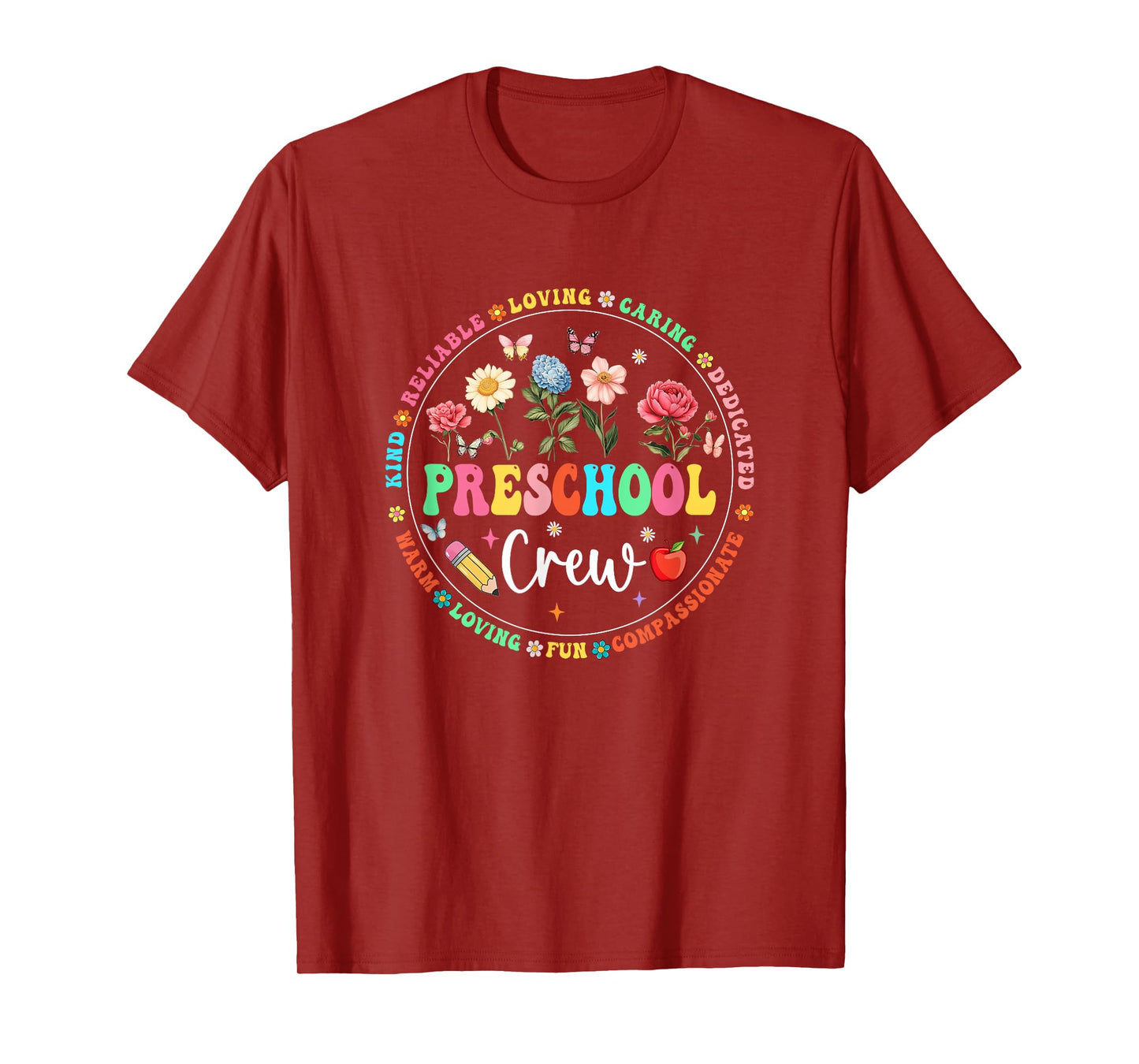 Preschool Crew Back to School Kindergarten Teacher Kids T-Shirt