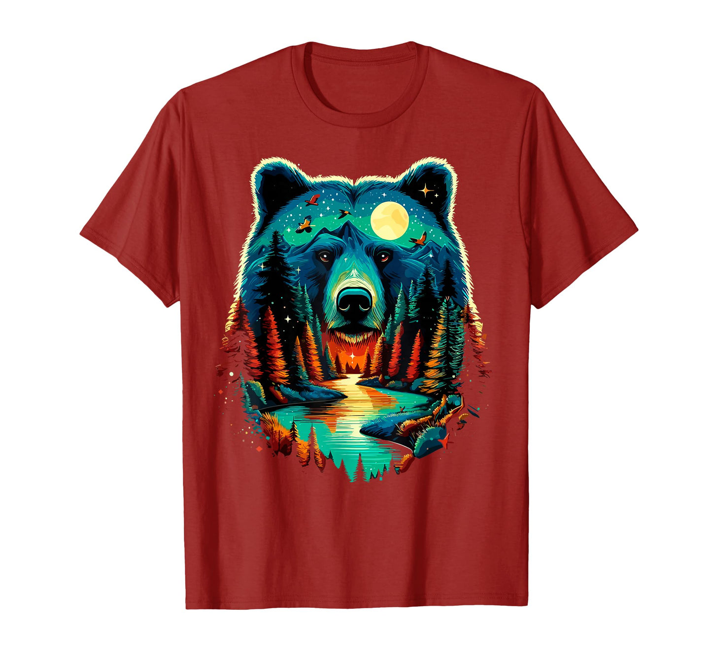 Forest Bear Wildlife Animal Nature Camping T-Shirt