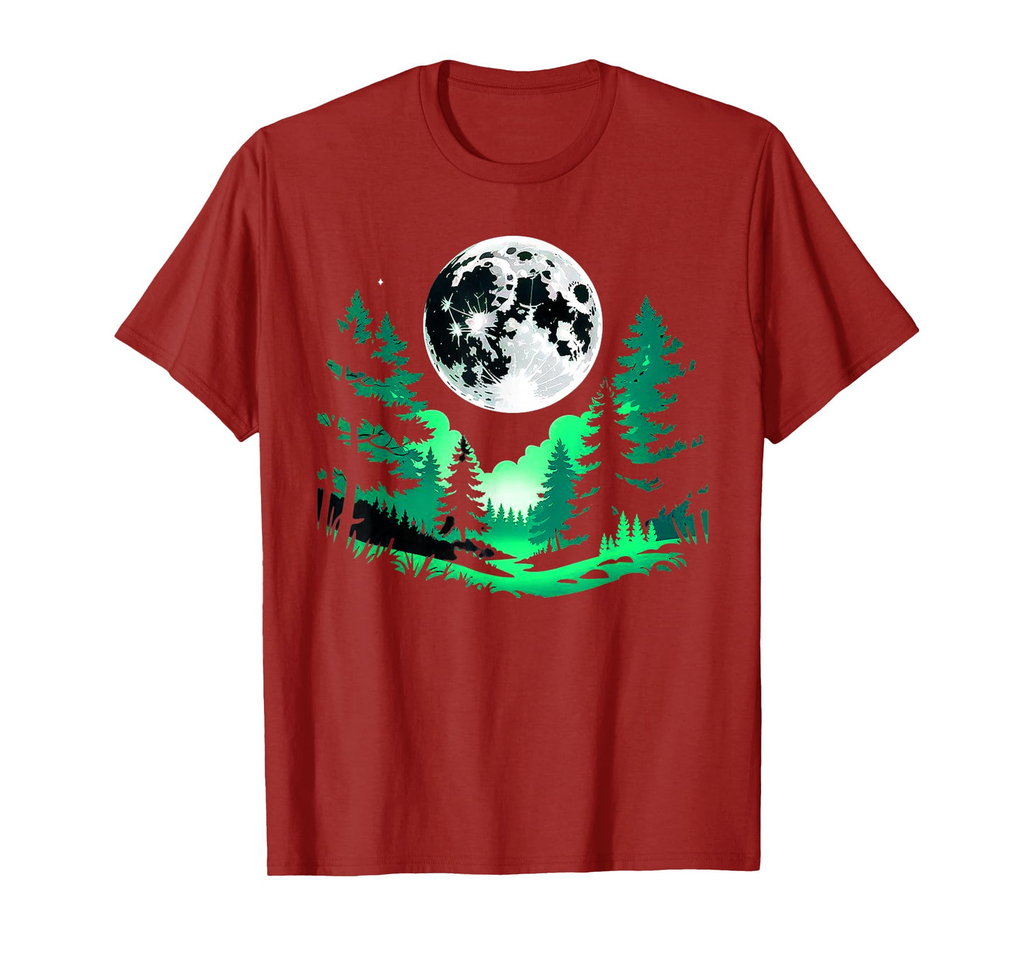 Trees Wildlife Nature Vintage Forest Retro Outdoor Graphic T-Shirt