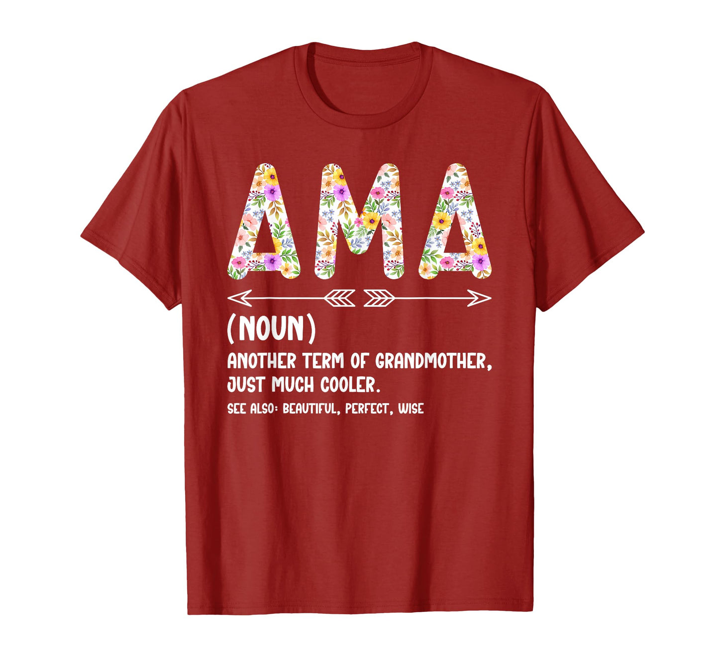 Ama Definition Ama Grandma Ama Grandmother T-Shirt
