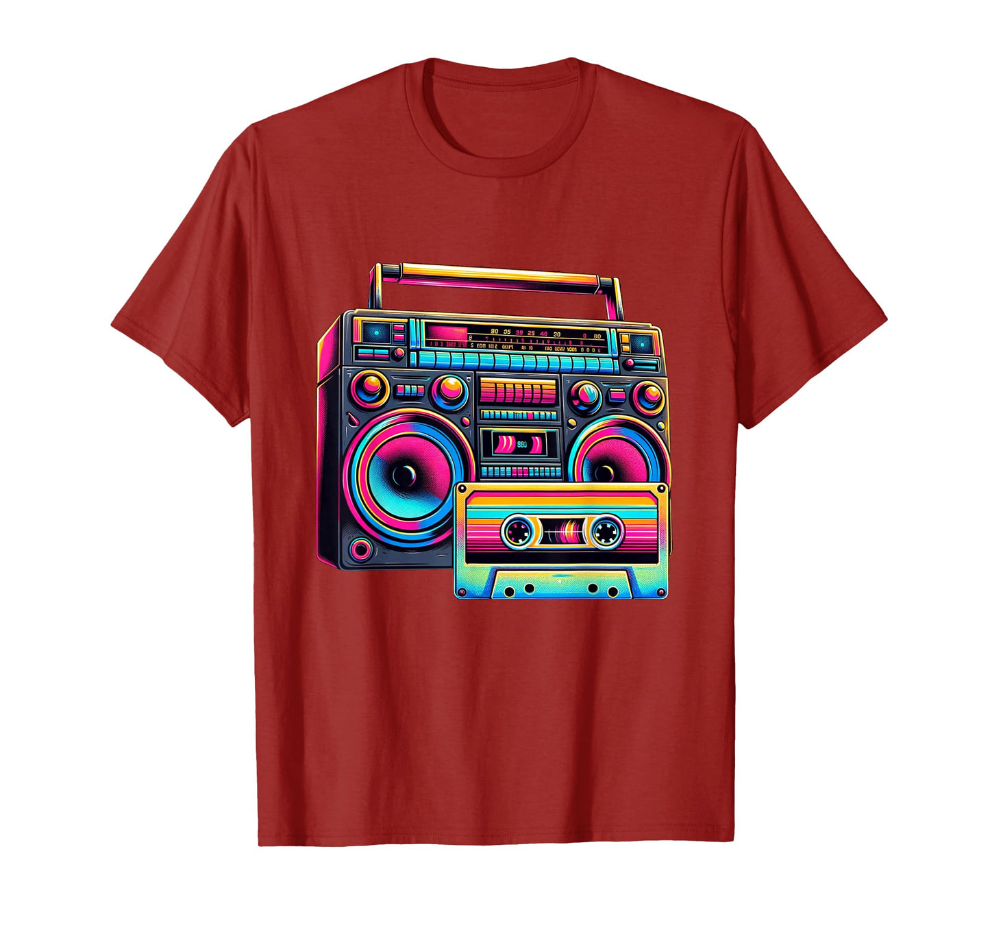 80s 90s 1980s Boombox Stereo Fashion Eighties Retro Theme T-Shirt