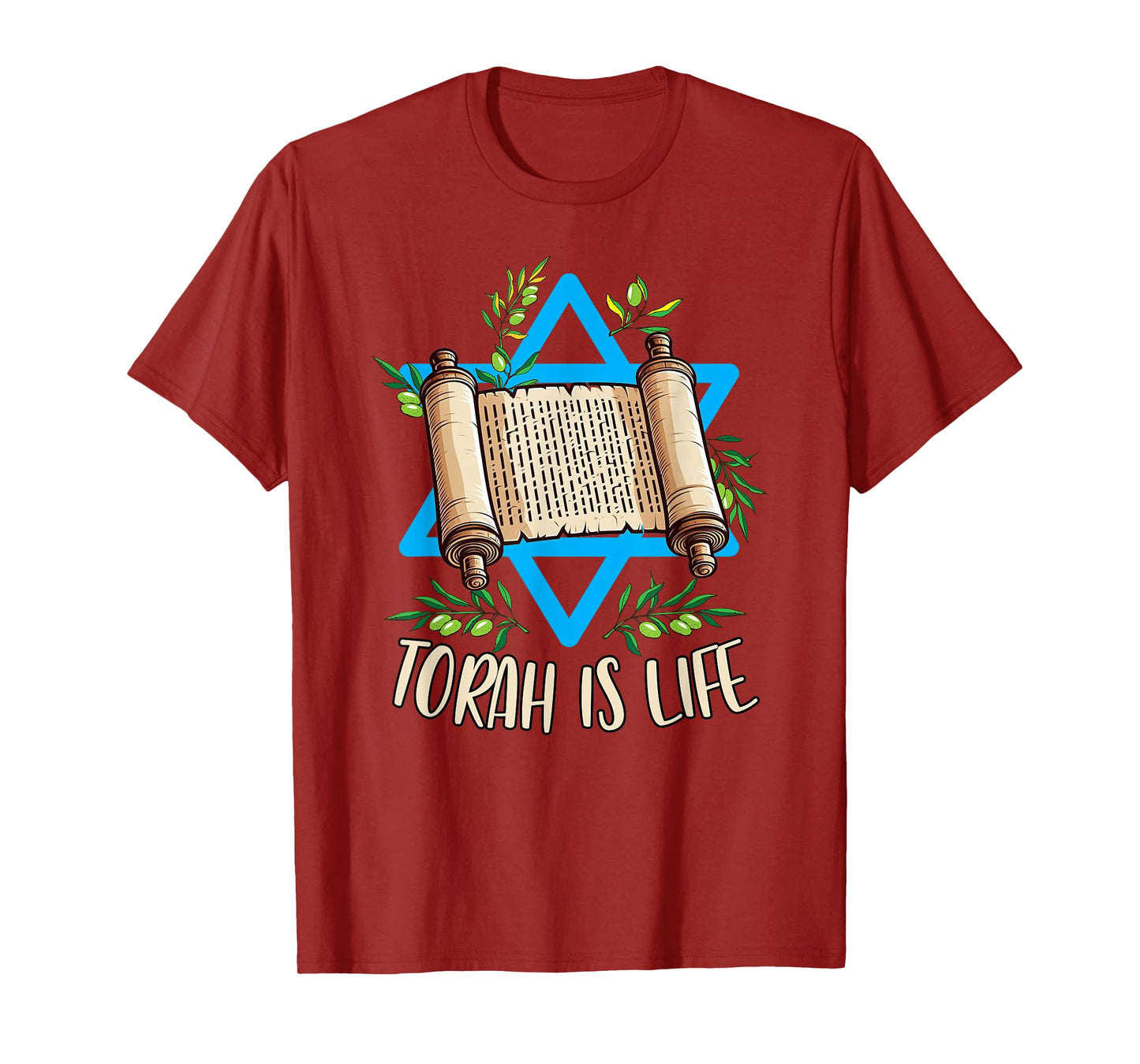 Torah Scroll Jewish Happy Simchat Torah Hebrew Torah Is Life T-Shirt