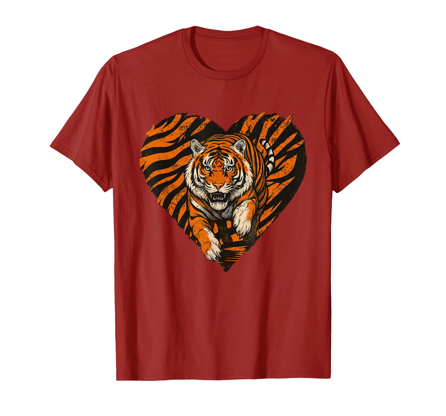 Bengal Tiger Attack Face Wildlife Lover Big Cat Fearless T-Shirt
