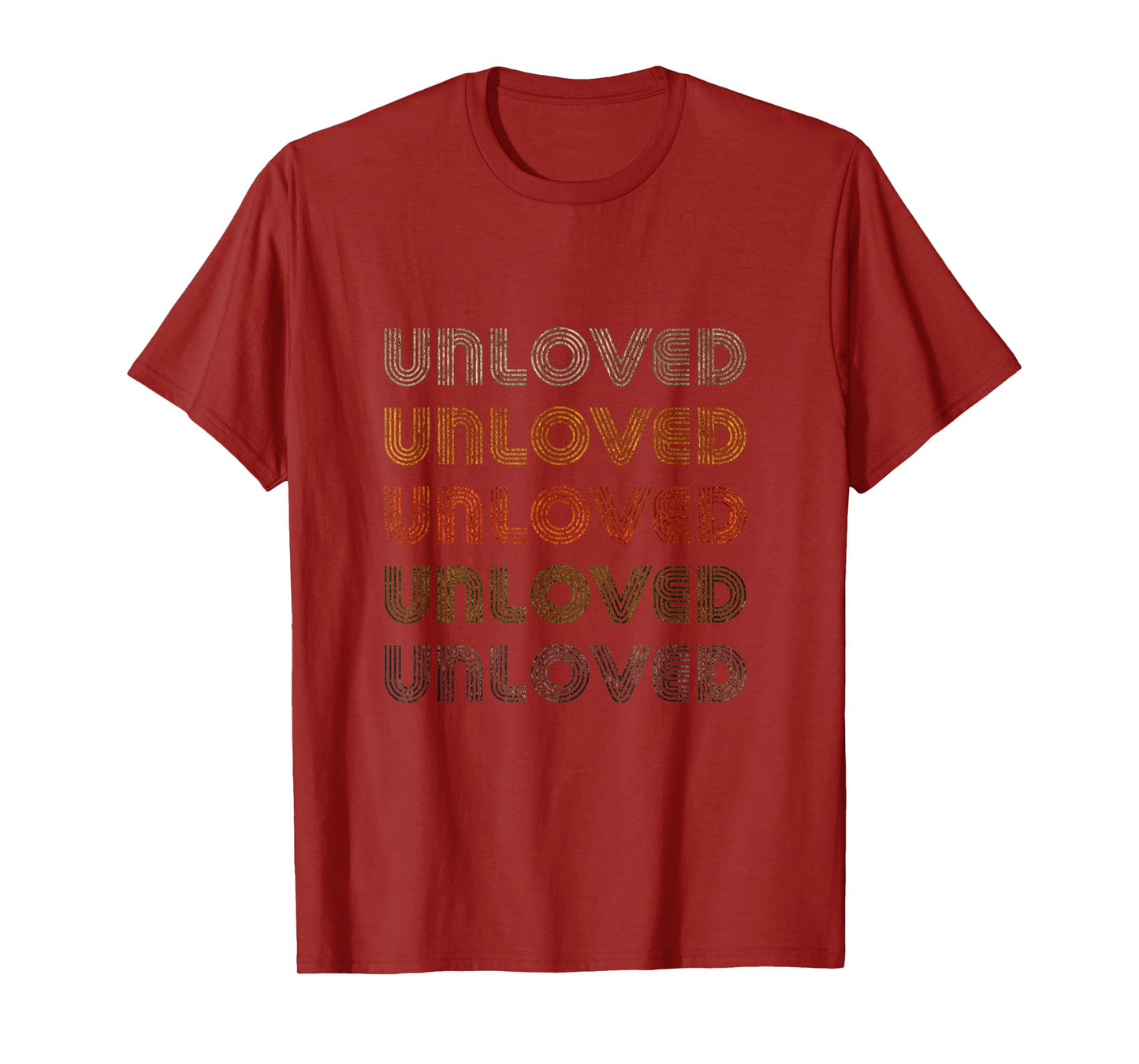 Love Heart Unloved Tee Grunge Vintage Style Black Unloved T-Shirt