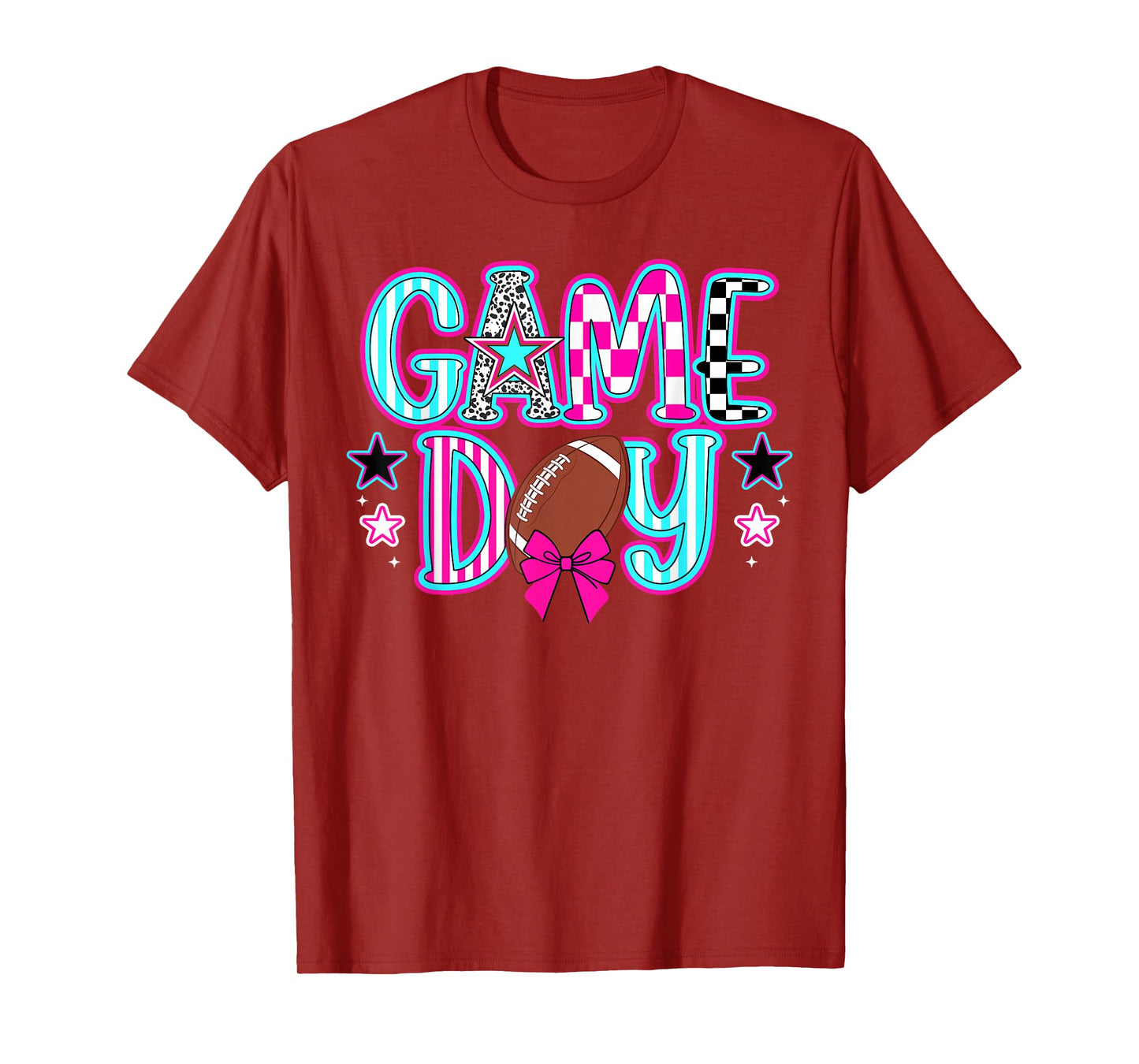 Game Day Coquette Football Game Day Football T-Shirt