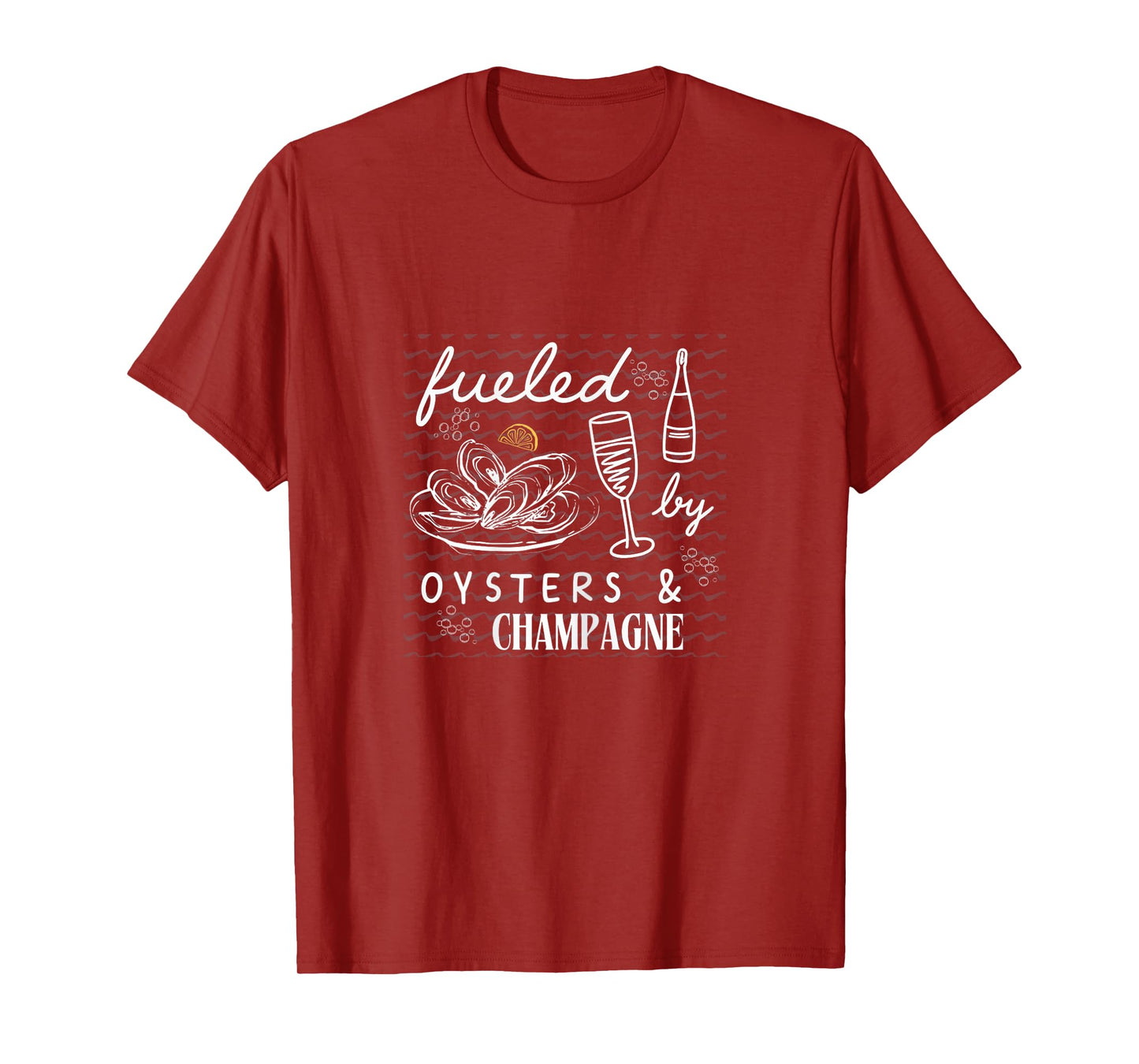 Fueled by Oysters and Champagne Brunch Club Womens Bougie T-Shirt