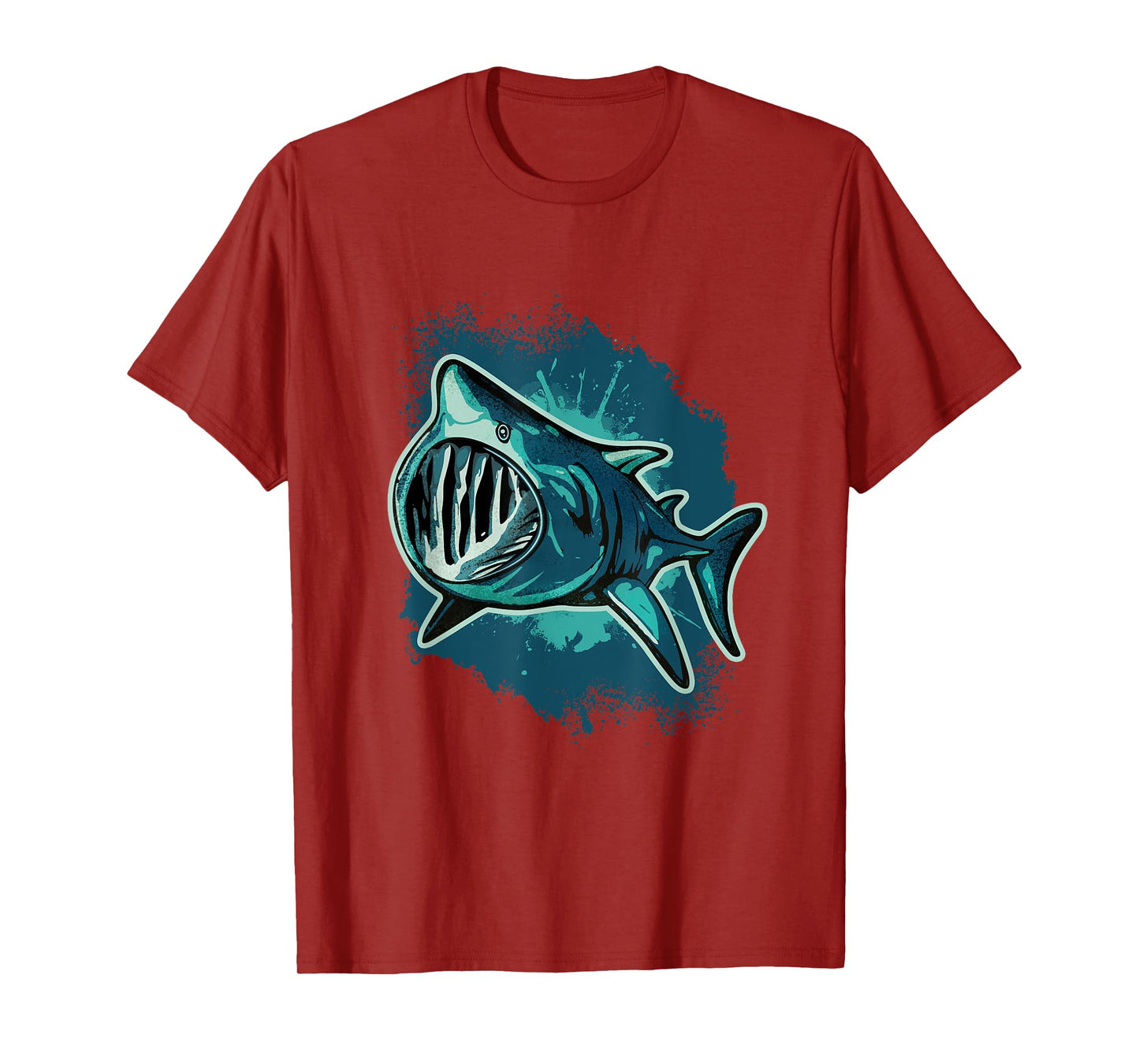 Ferocious Shark Art - Ocean Predator Basking Shark T-Shirt