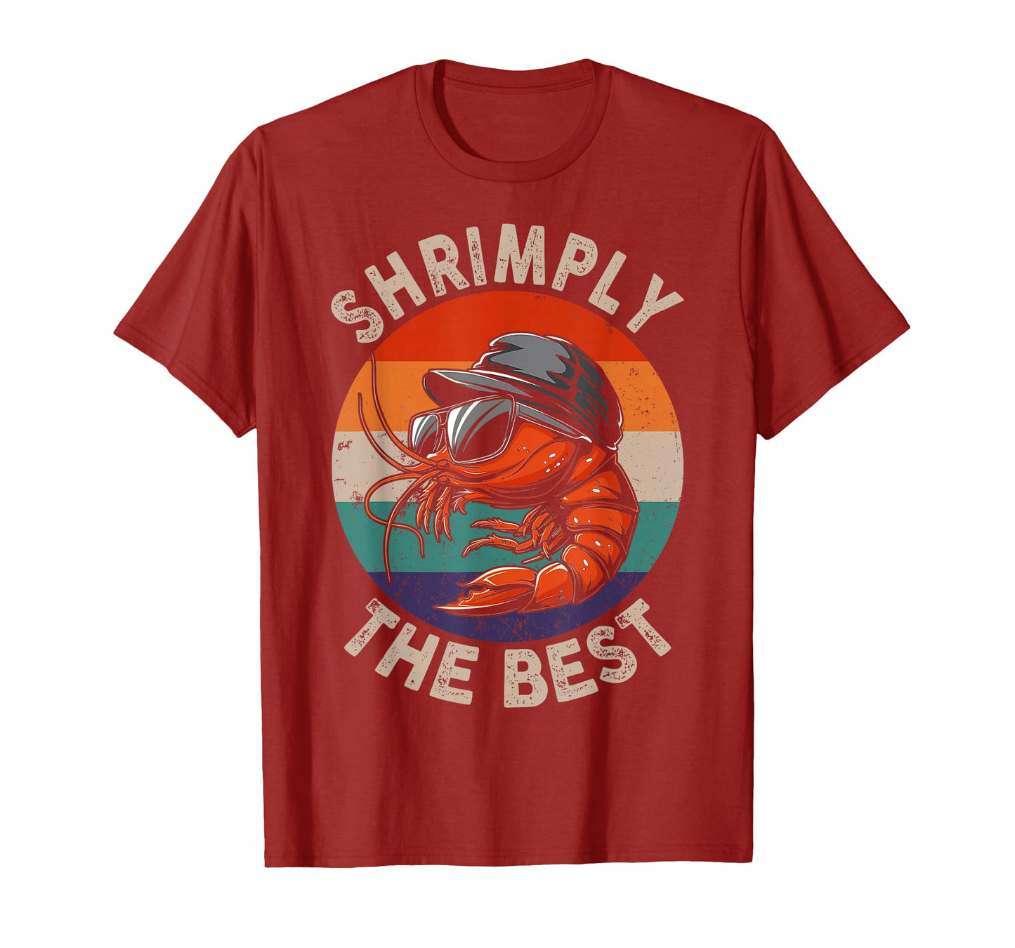Shrimply The Best Funny Shrimp Catcher Shrimping Season T-Shirt