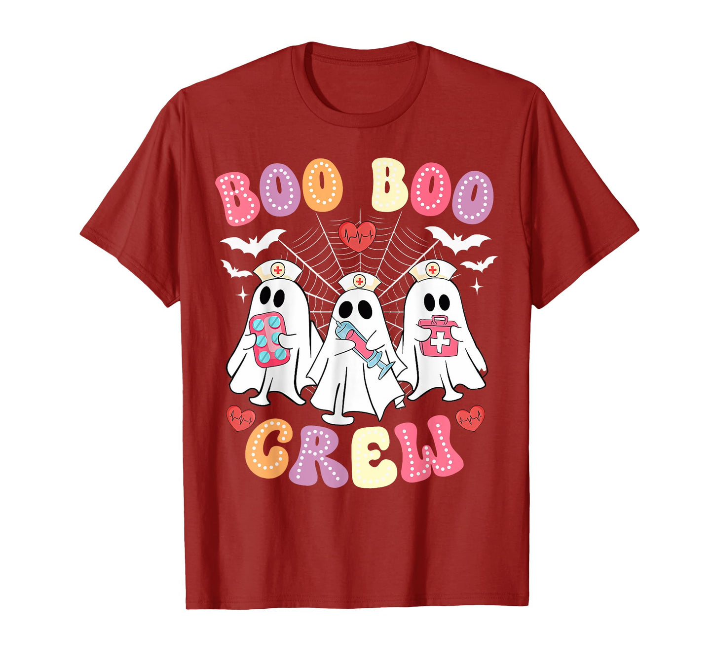 Funny Nurse Life Halloween Matching Boo Boo Crew Nurse T-Shirt