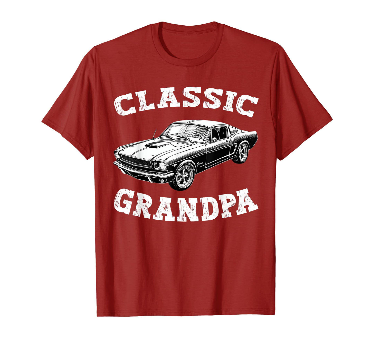 Funny Grandpa Classic Car Graphic fathers day T-Shirt