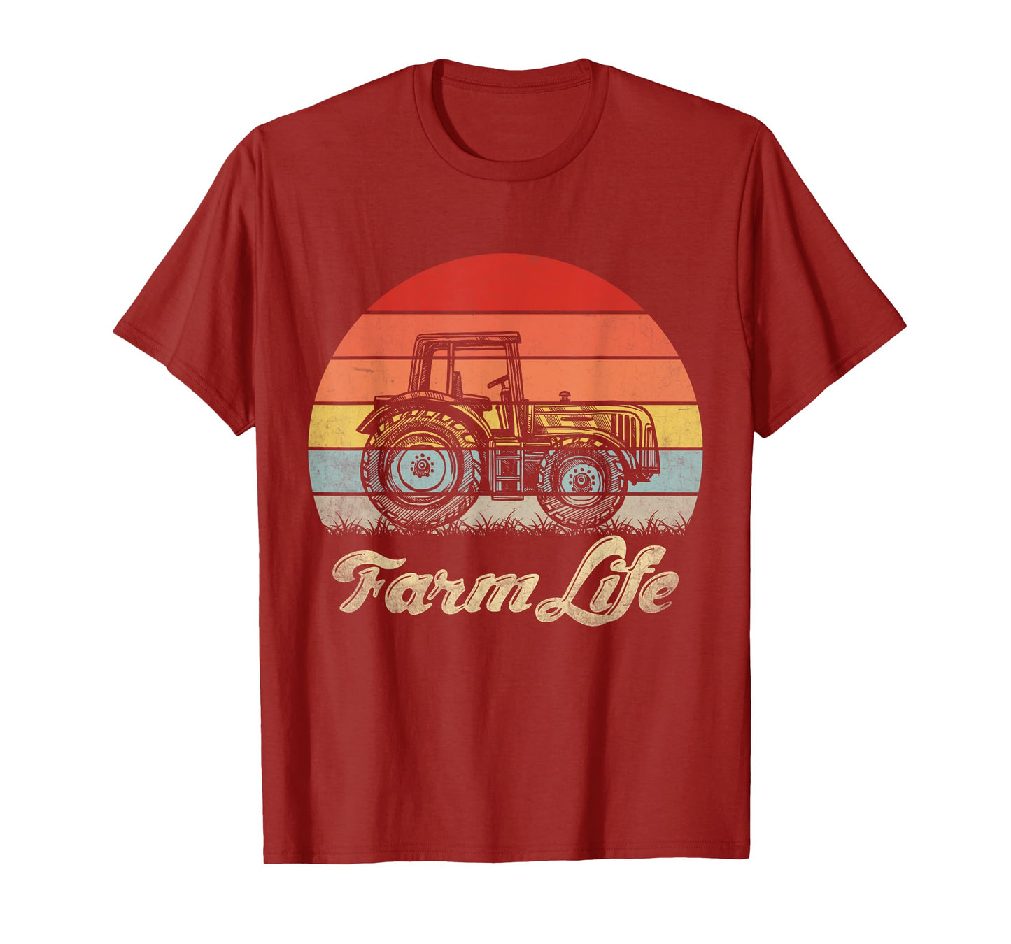Support Local Farmers Vintage Tractor Farm Life Mens & Women T-Shirt