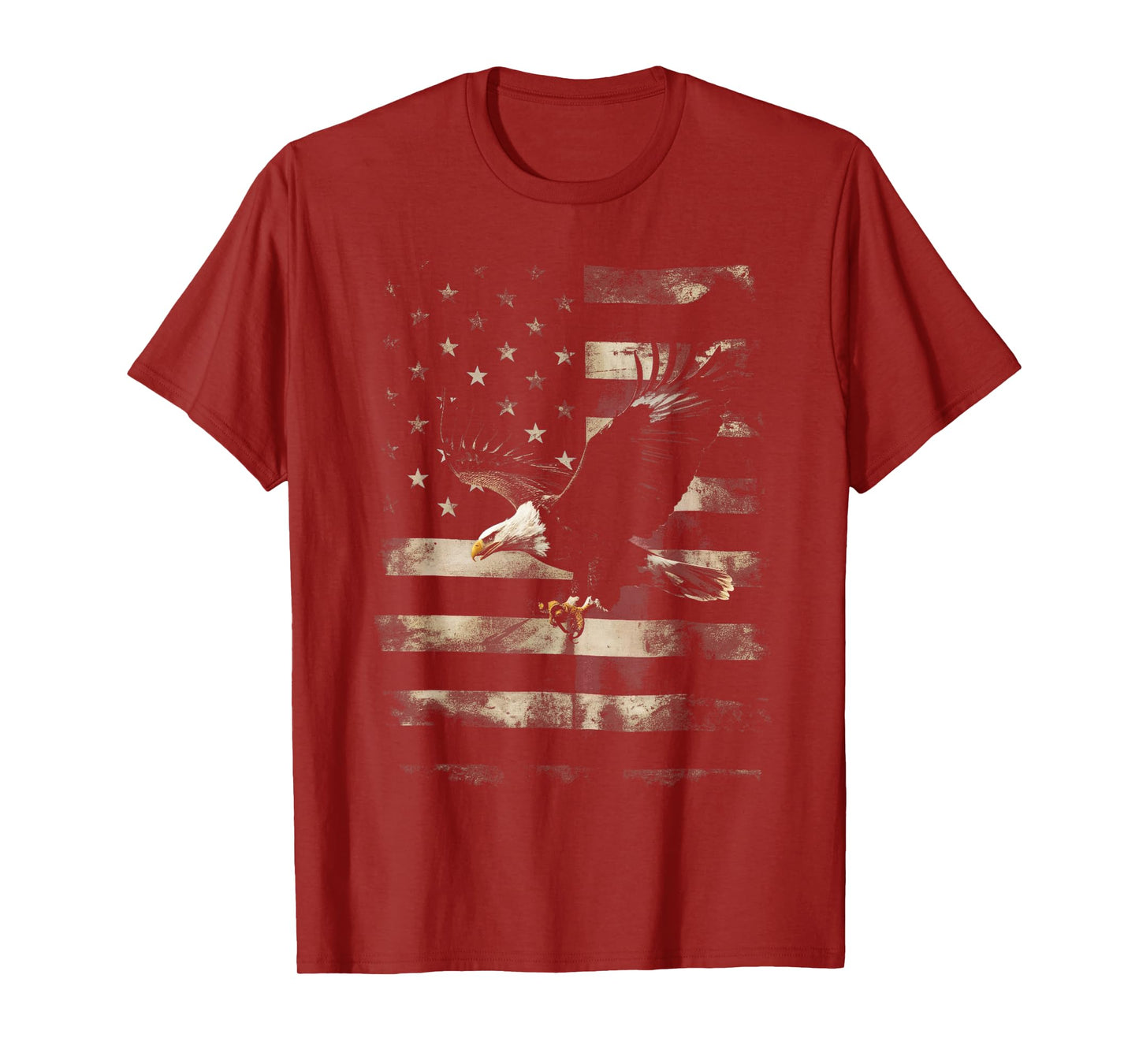 Bald Eagle 4th of July USA Flag Patriotic Distressed Gifts T-Shirt