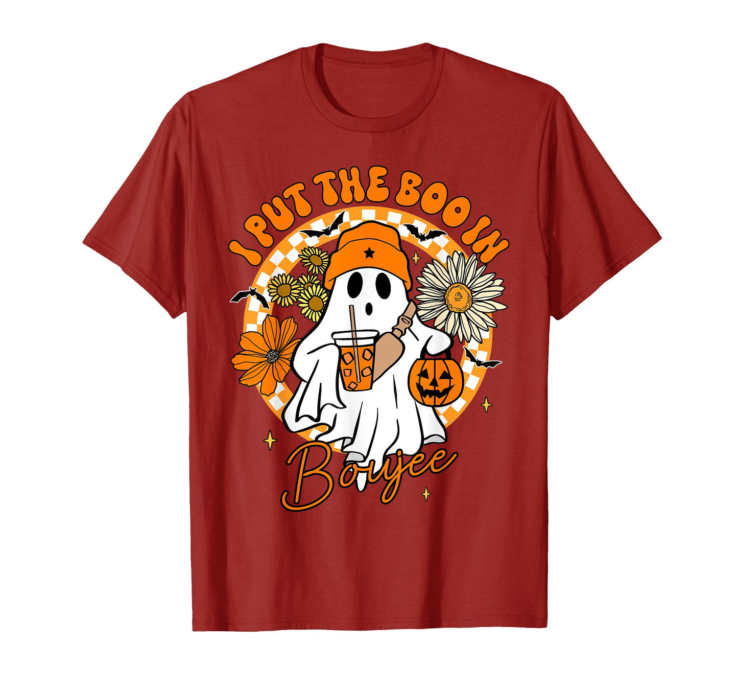 I Put The Boo In Boujee Cute Ghost Boojie Halloween Women T-Shirt