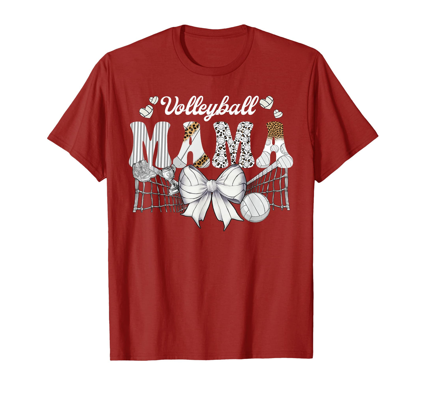 Volleyball Mom Volleyball Mama Cute Mom Life Volleyball T-Shirt