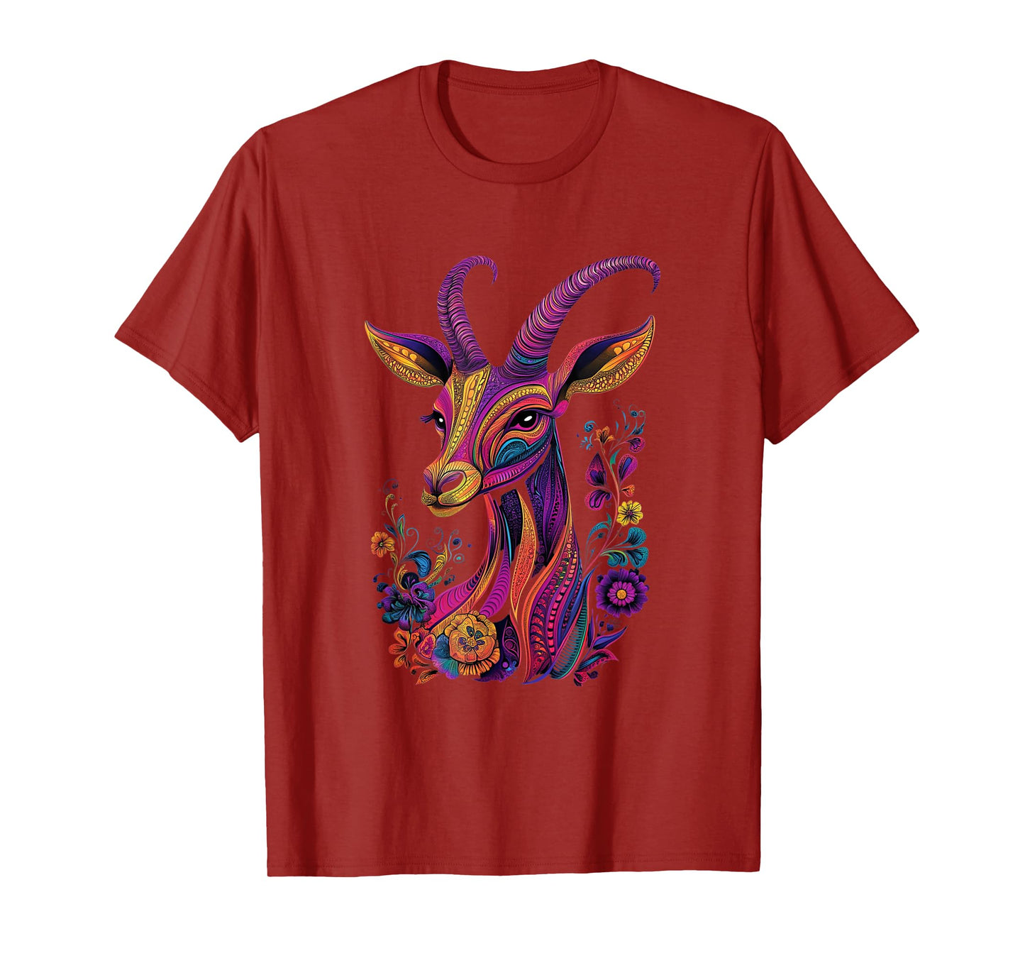 Aesthetic Antelope Graphic Cute Antelope Women Girls T-Shirt