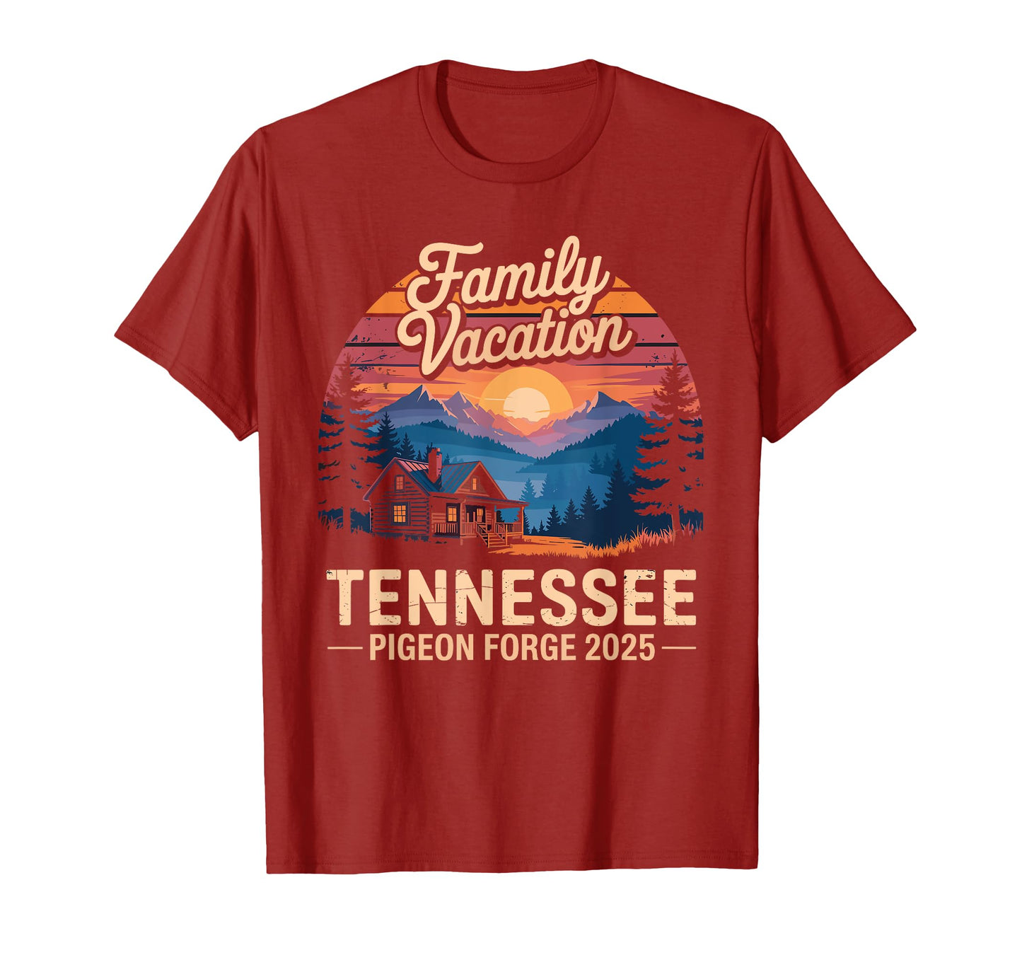 Tennessee Smoky Mountains Family Vacation 2025 Pigeon Forge T-Shirt