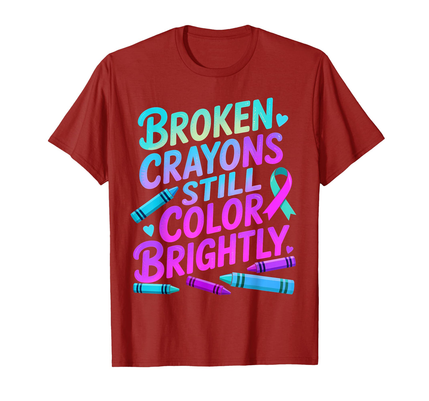 Positive Motivational Support Suicide Prevention Awareness T-Shirt