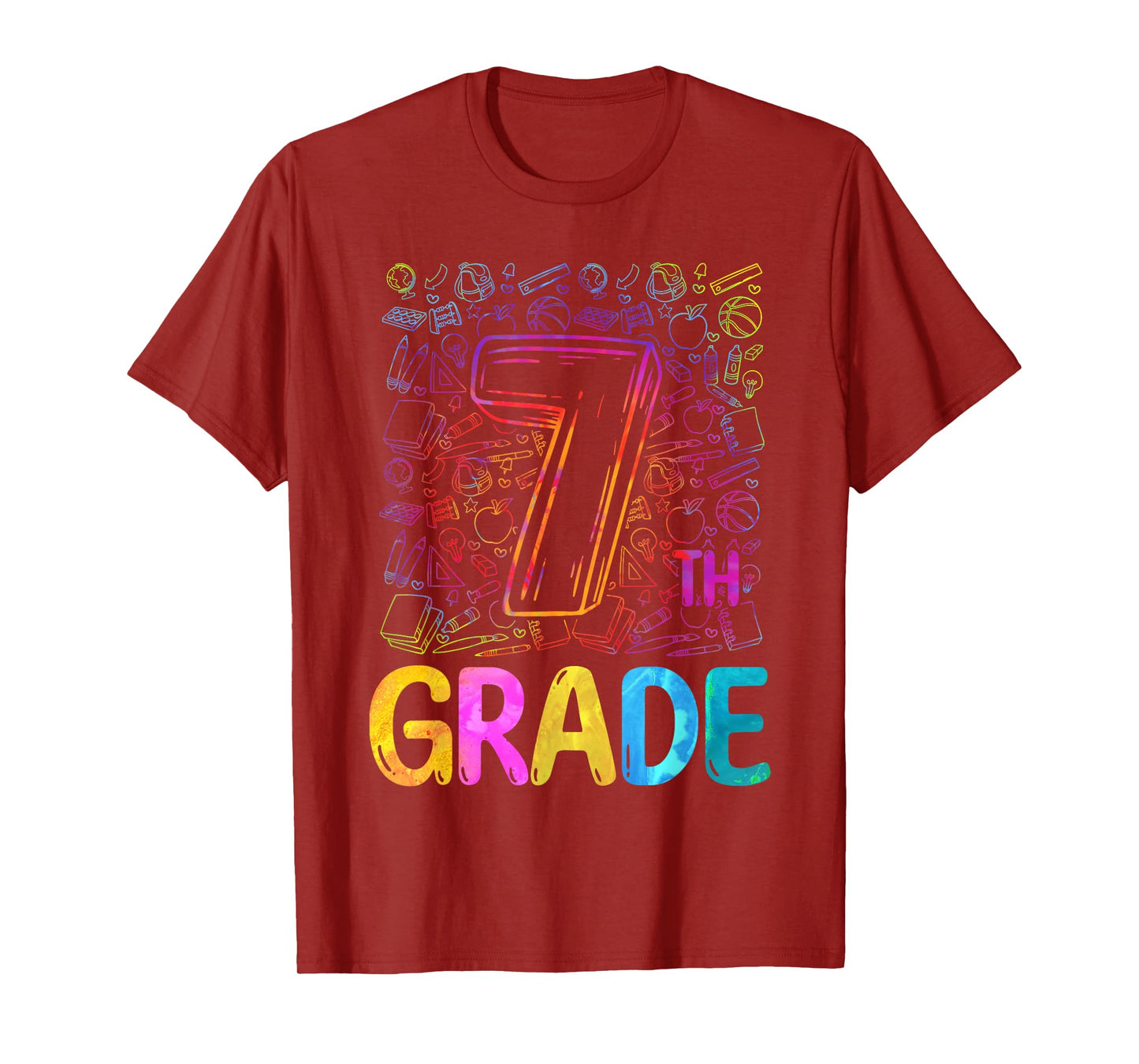 7th Grade Typography Team Seventh Grade Back To School Kids T-Shirt